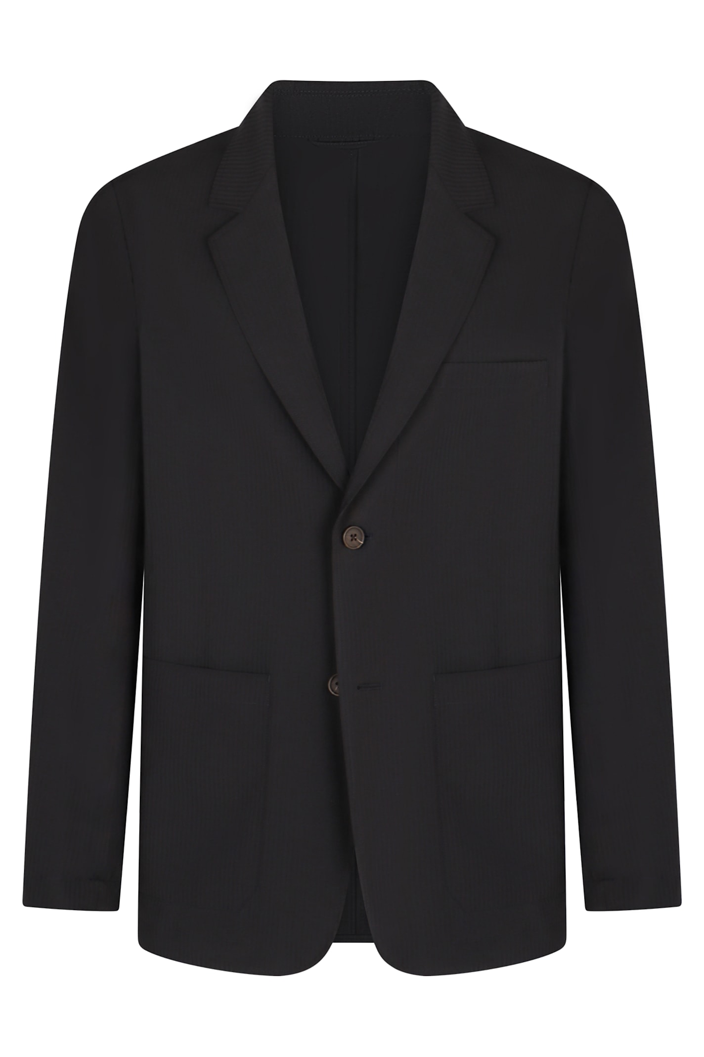 Emporio Armani Single-breasted Two-button Jacket In Blue
