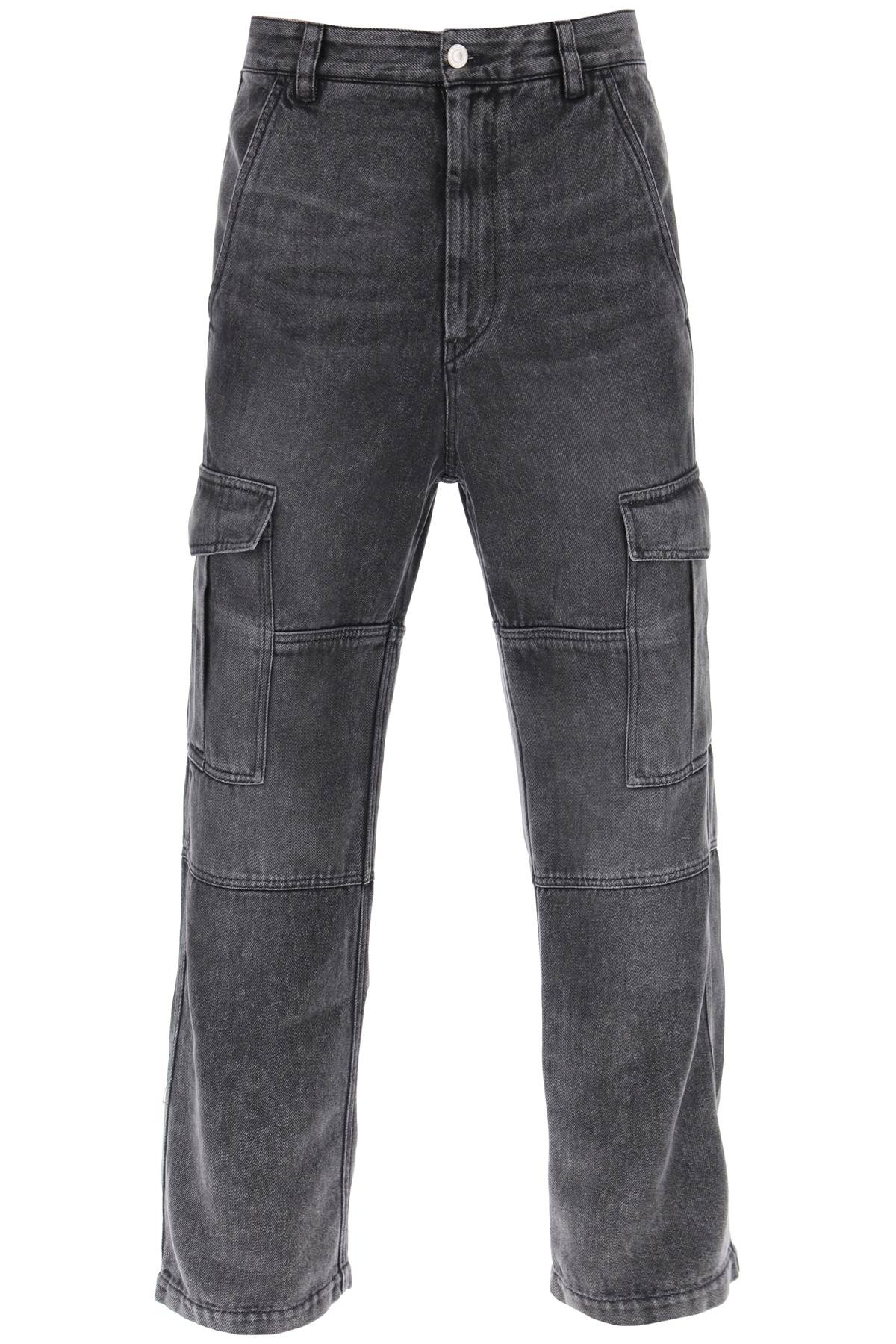 Shop Isabel Marant Terence Cargo Jeans In Black