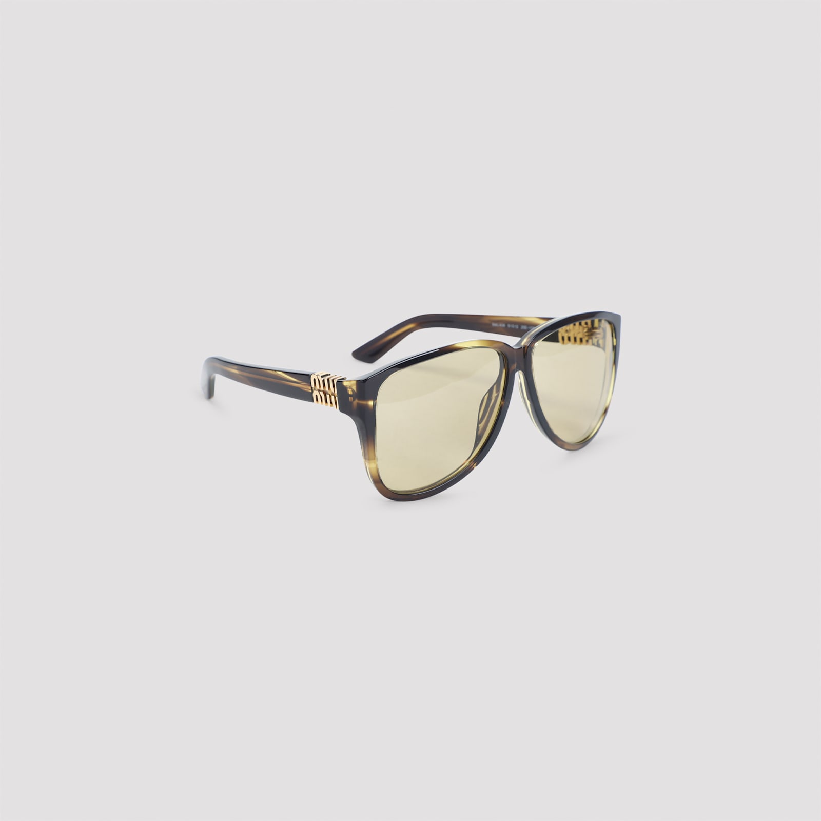 Miu Miu Loden Striated Brown Acetate Ombre Sunglasses