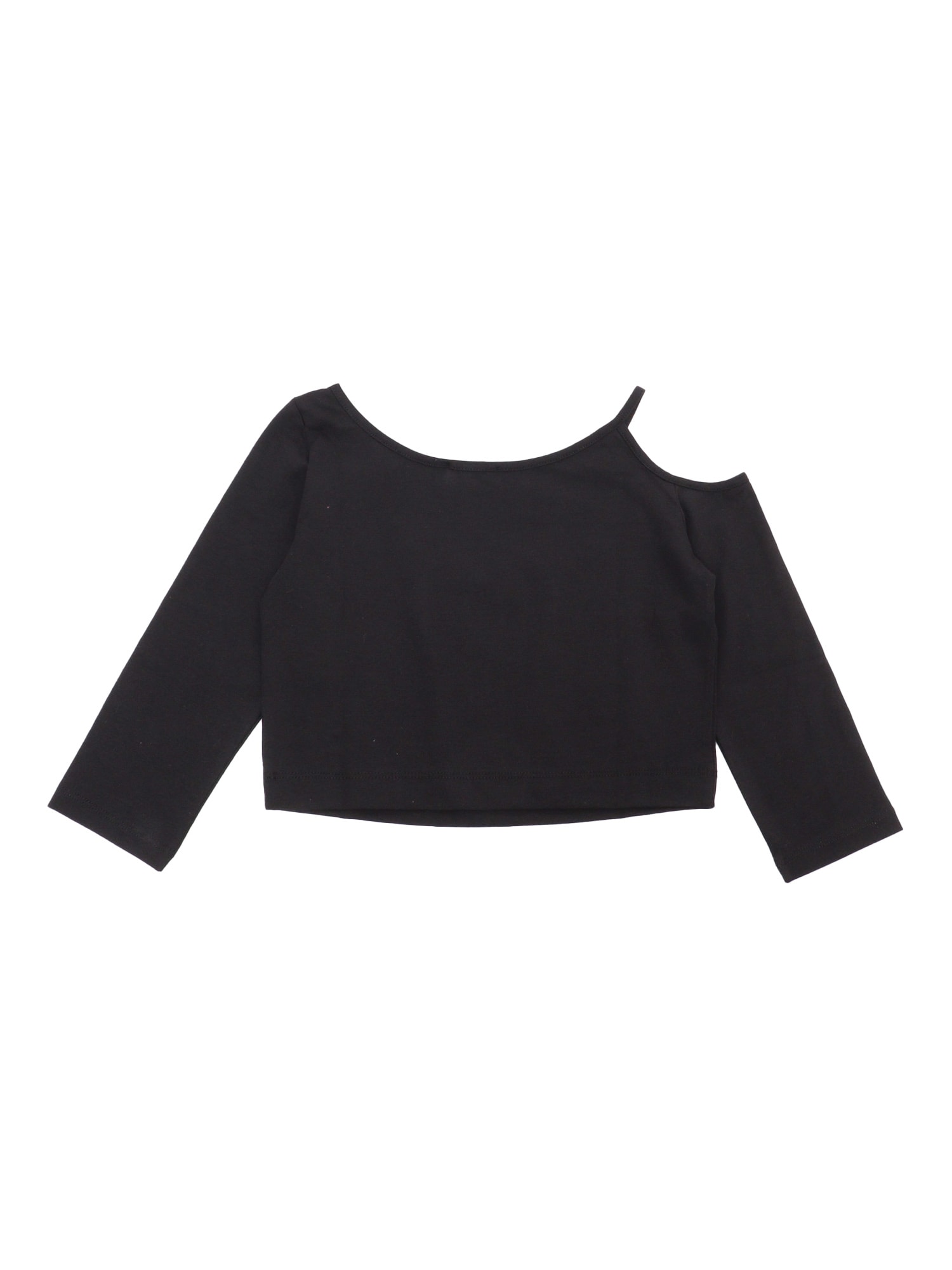 Shop Monnalisa Long Sleeved Top For Girls In Black