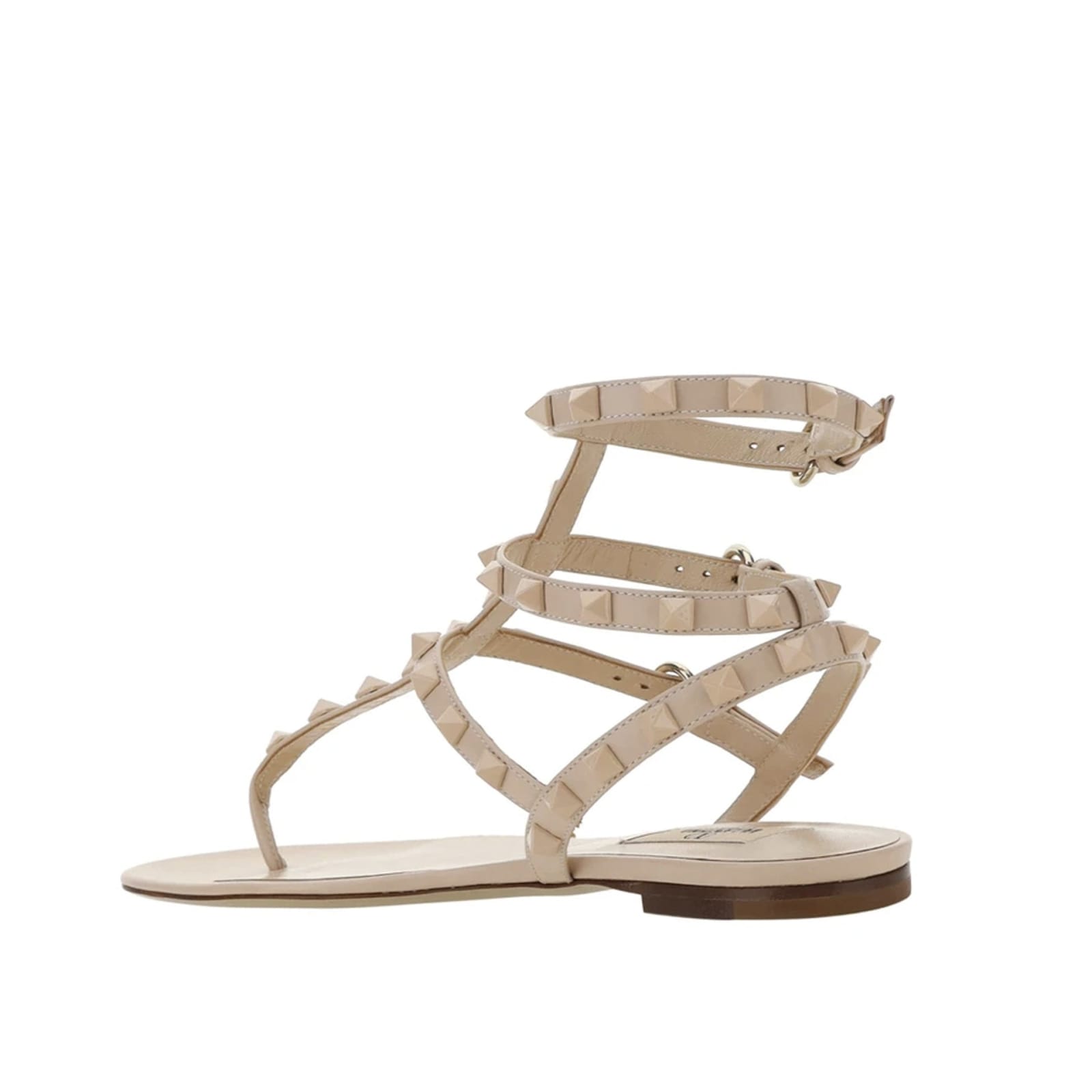 Shop Valentino Garavani Rockstud Flip-flop Sandals In Pink