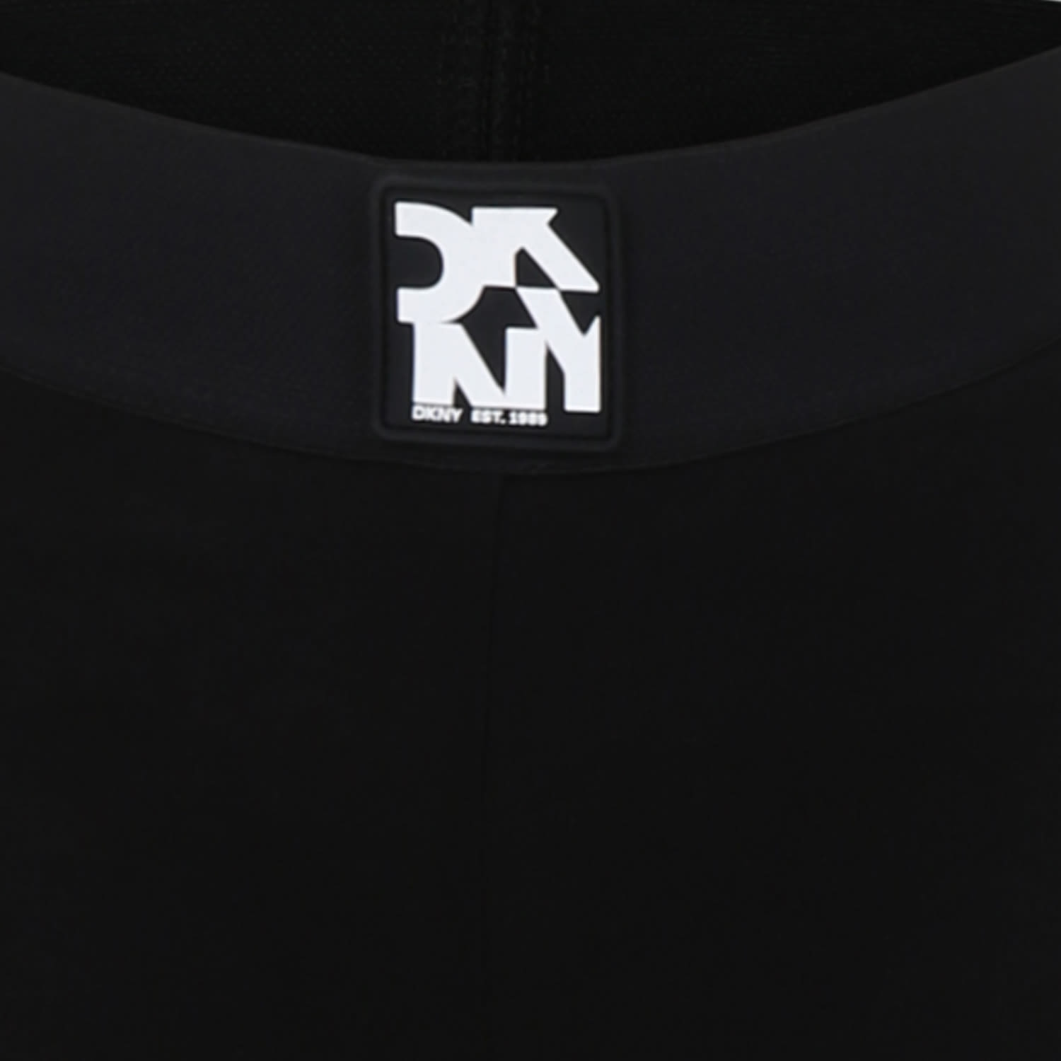 Dkny Black Leggings For Girl With Logo In Black
