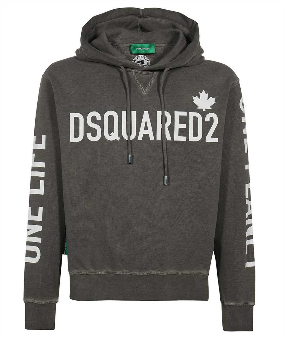 DSQUARED2 LOGO PRINT HOODIE