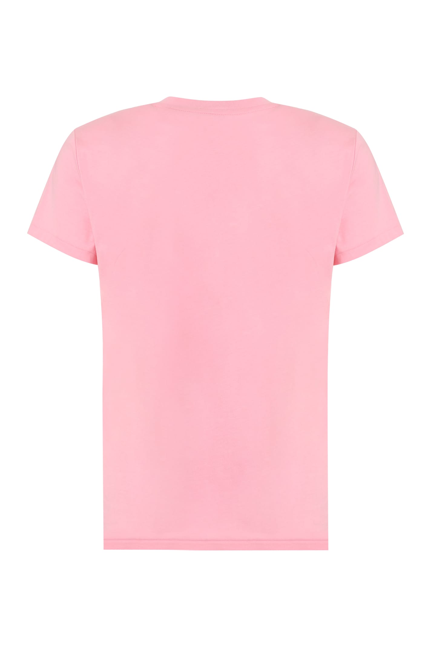 Shop Ralph Lauren Logo Cotton T-shirt In Pink