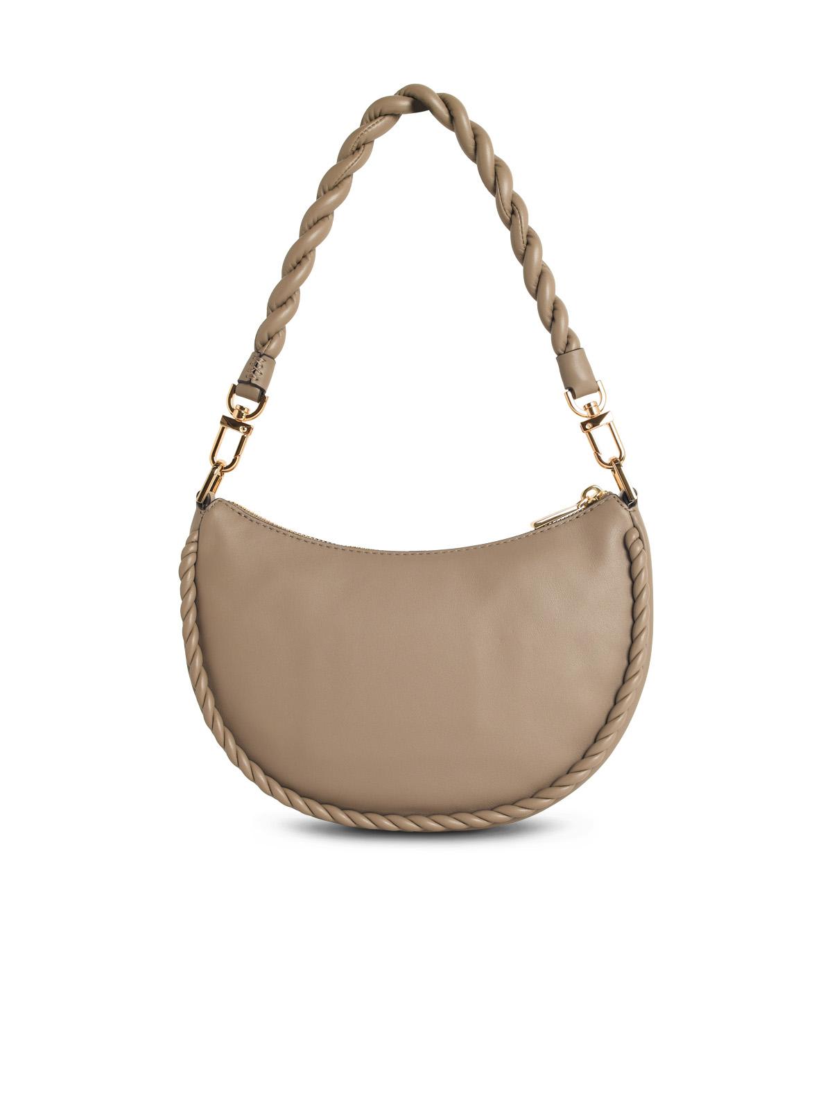 Michael Michael Kors Kyla Dove Grey Leather Bag In Sand