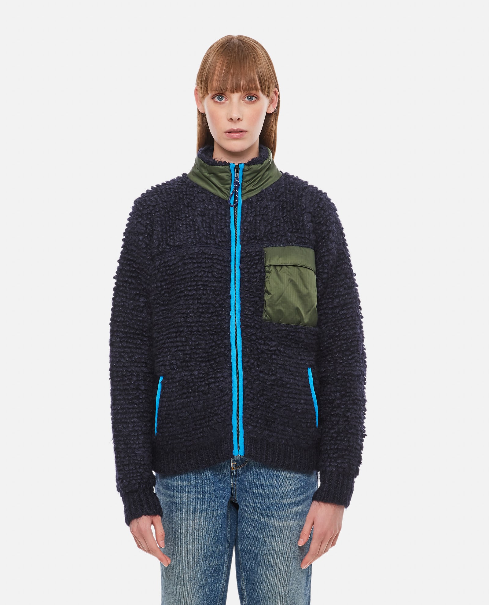 Shop Marni Cardigan In Blue