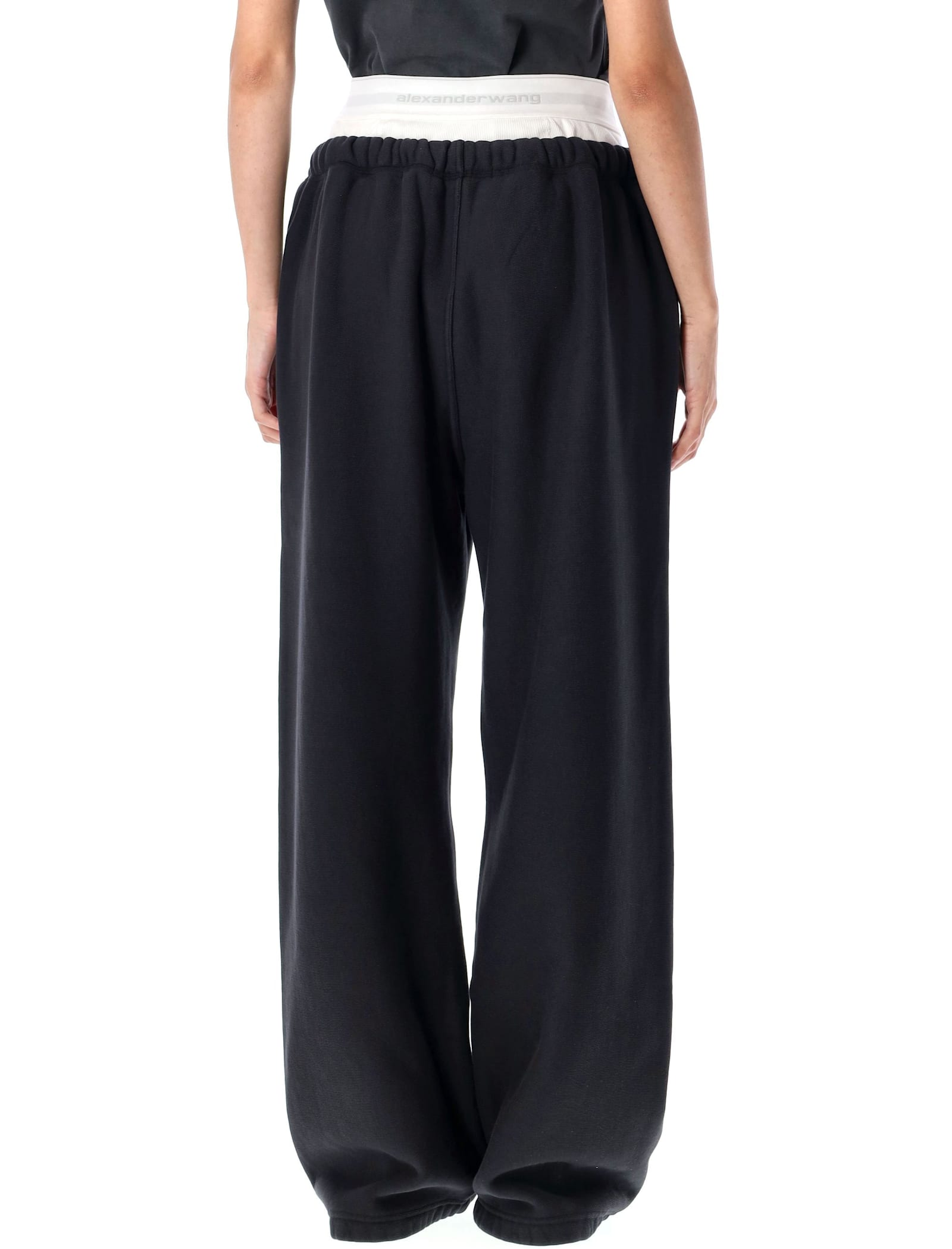 Alexander Wang T Brief-waistband Sweatpants In Black