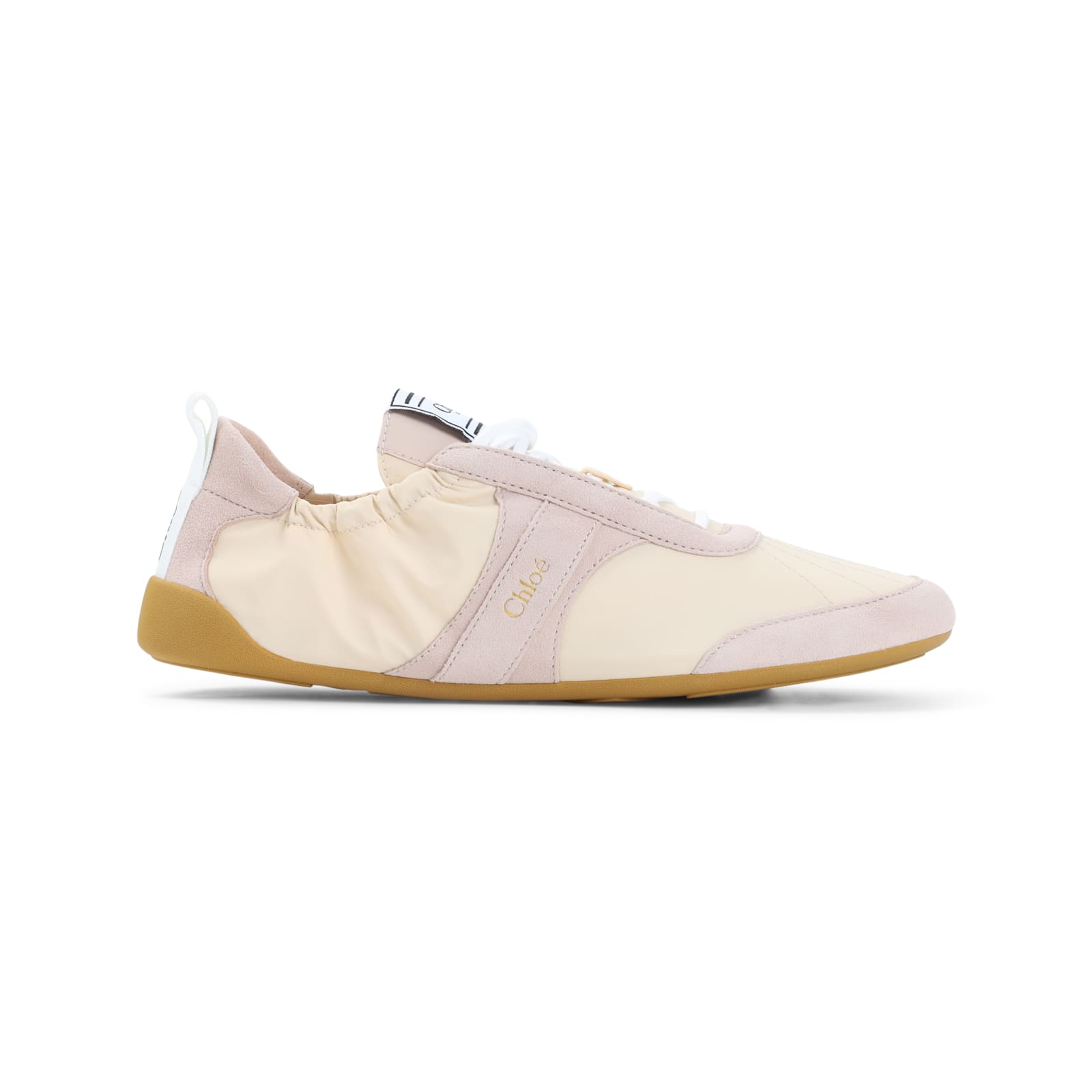 Chloé Kick Suede-trimmed Sneakers In Multi