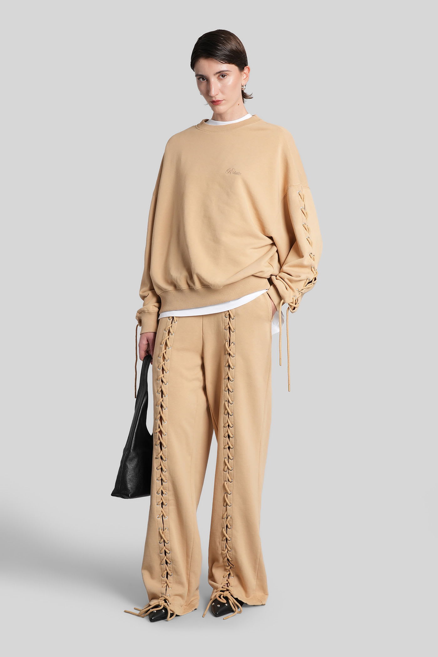 Rotate Birger Christensen Pants In Camel Cotton In Multi