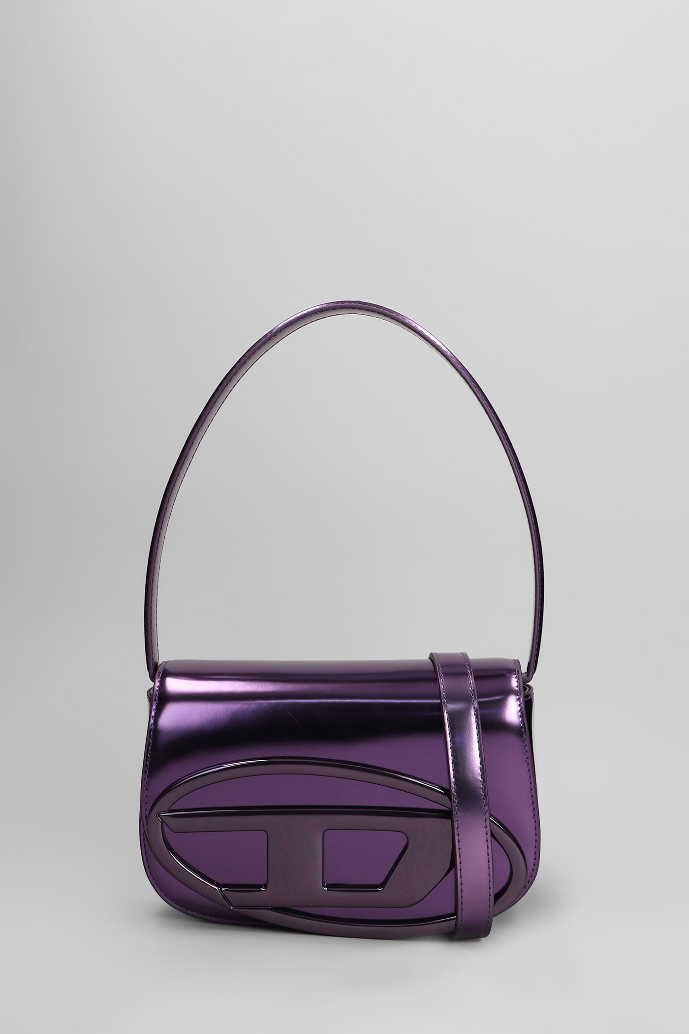 Diesel 1 Dr Shoulder Bag In Viola Leather