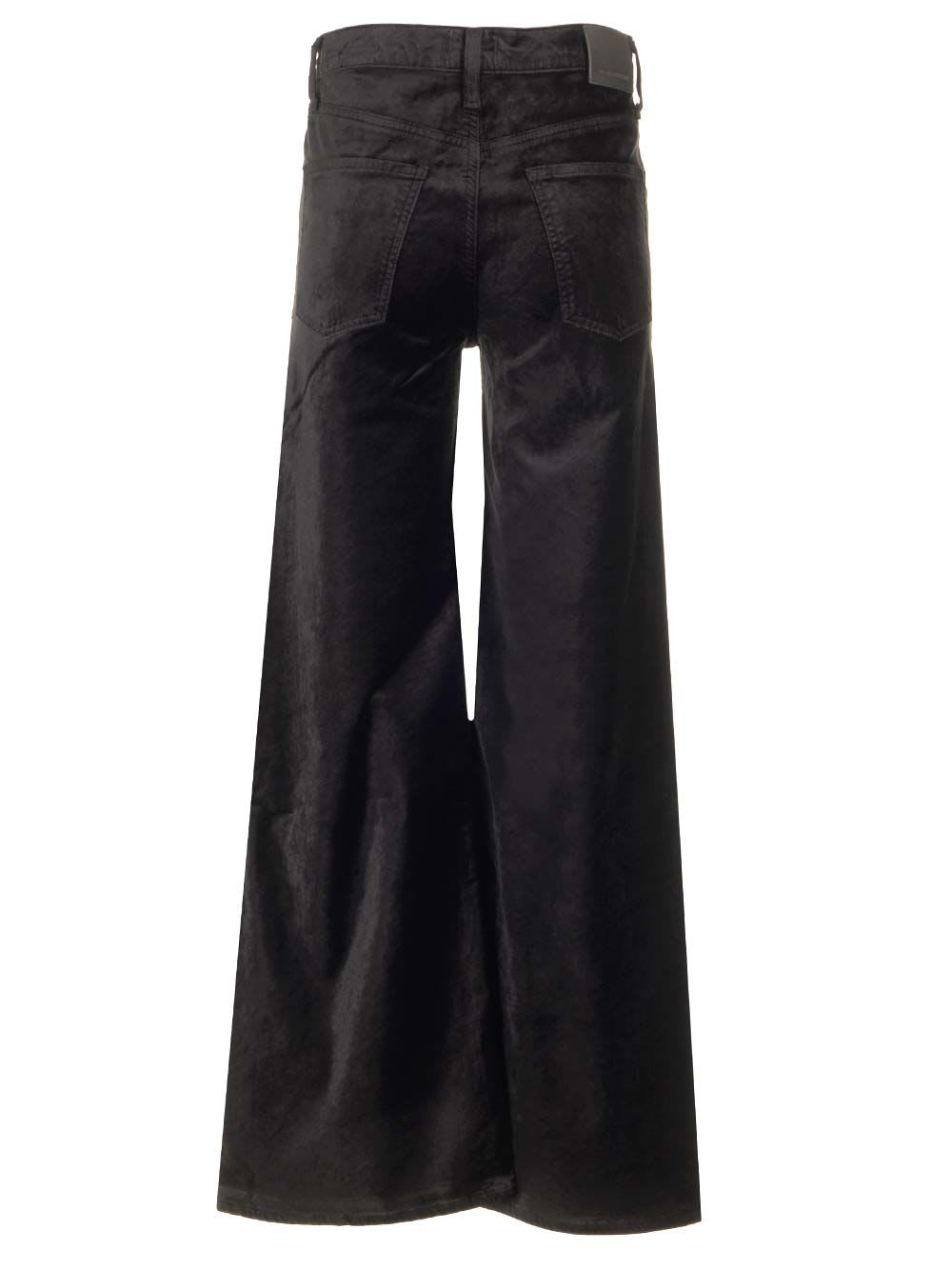 Shop Citizens Of Humanity Loli Velvet Trousers In Black