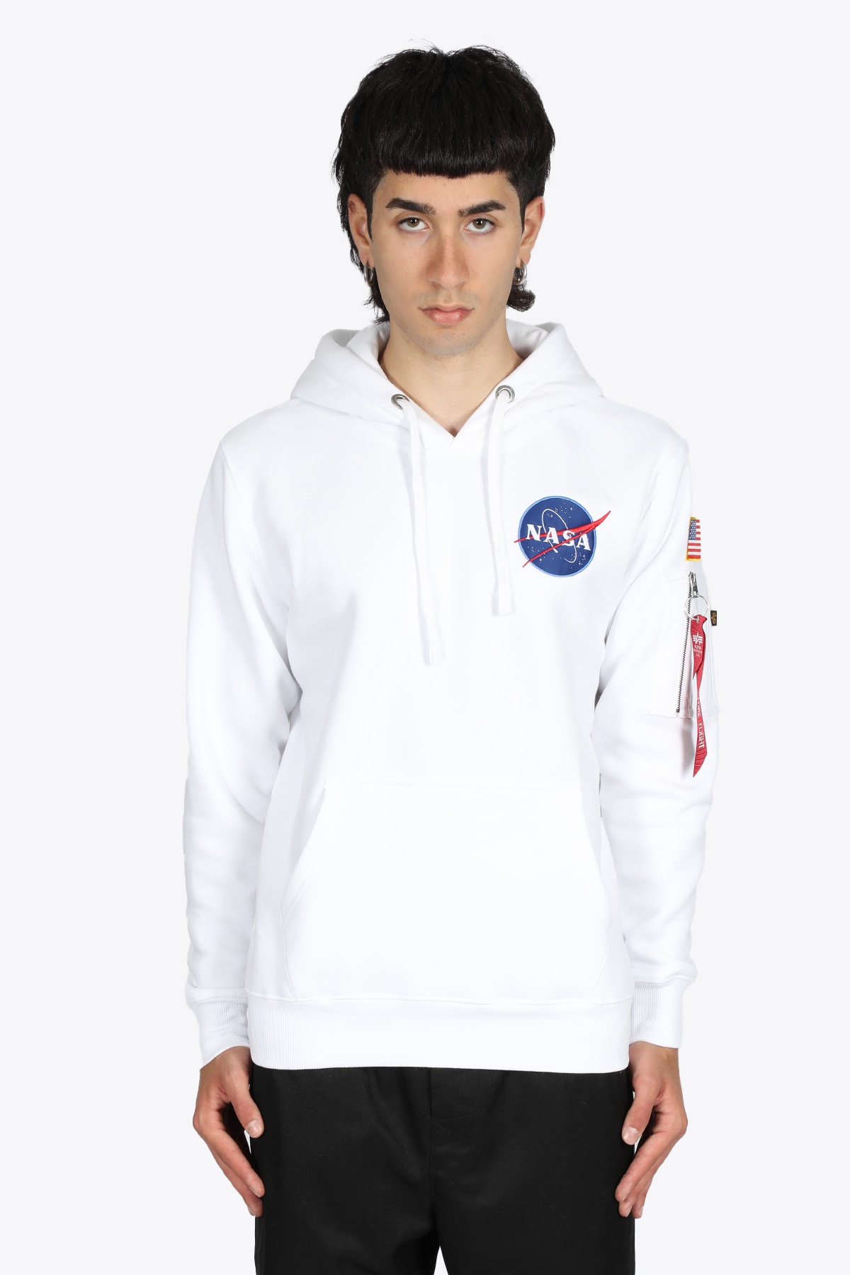 Alpha Industries Space Shuttle Hoody White cotton shuttle space hoodie