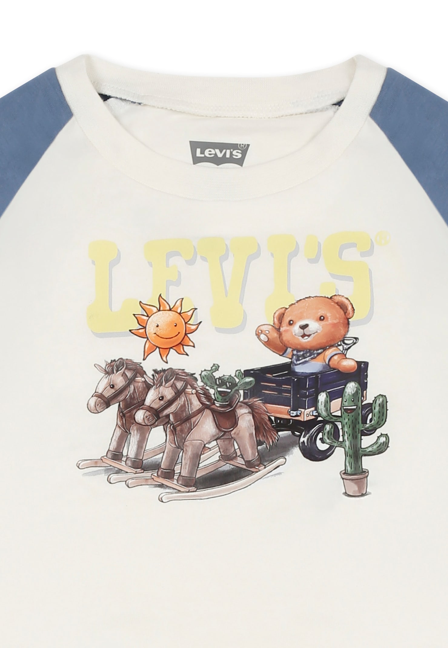 LEVI'S MULTICOLOR SUIT FOR BABY BOY WITH BEAR