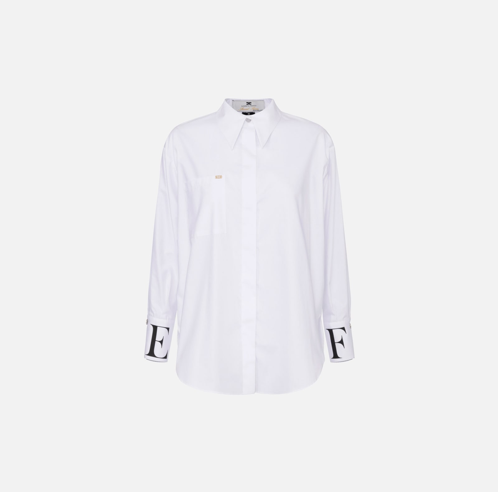 Shop Elisabetta Franchi Camicia In Bianco