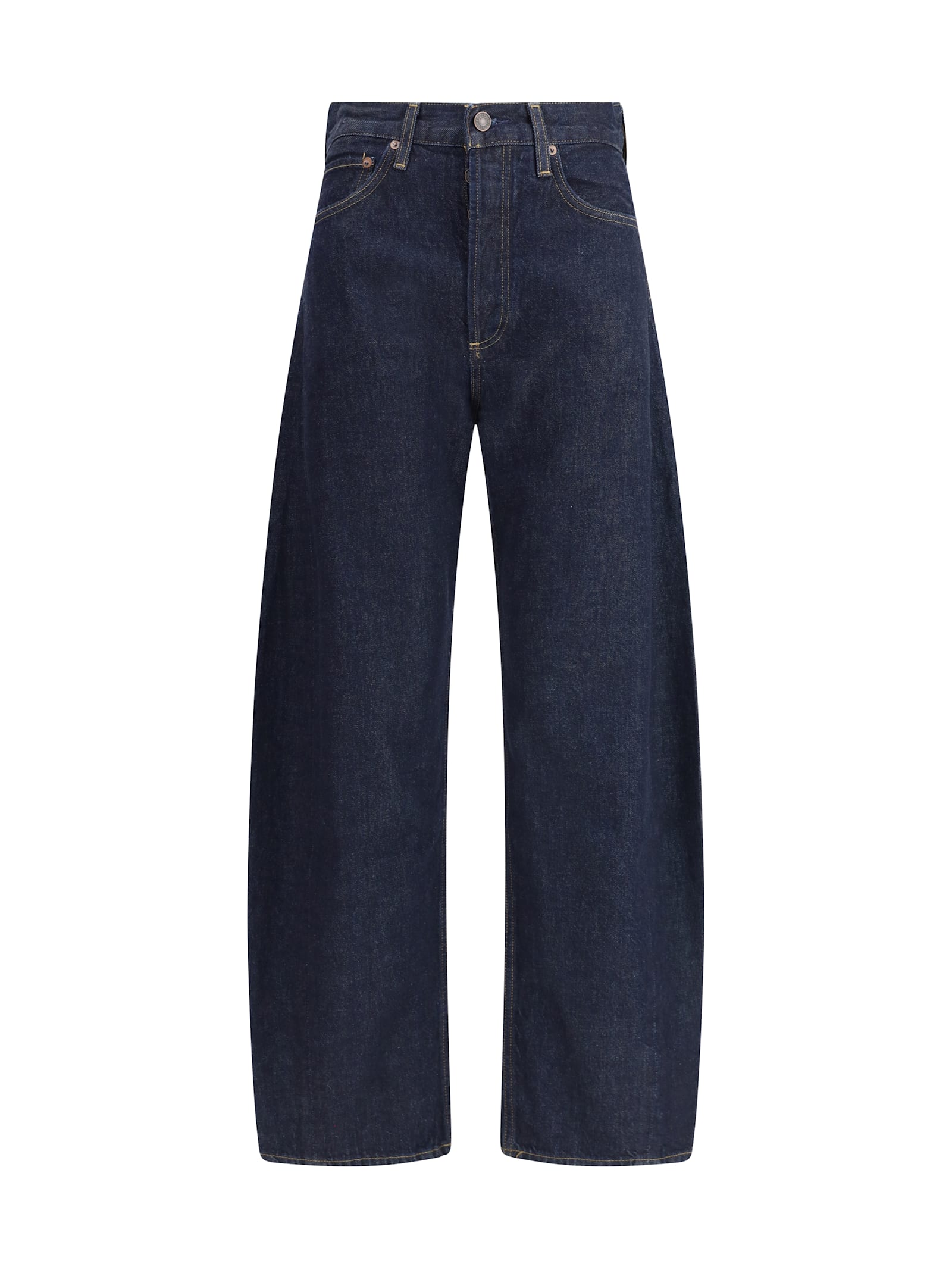 Agolde Luna Pieced Taper Jeans High Waist Color Rinse In Black