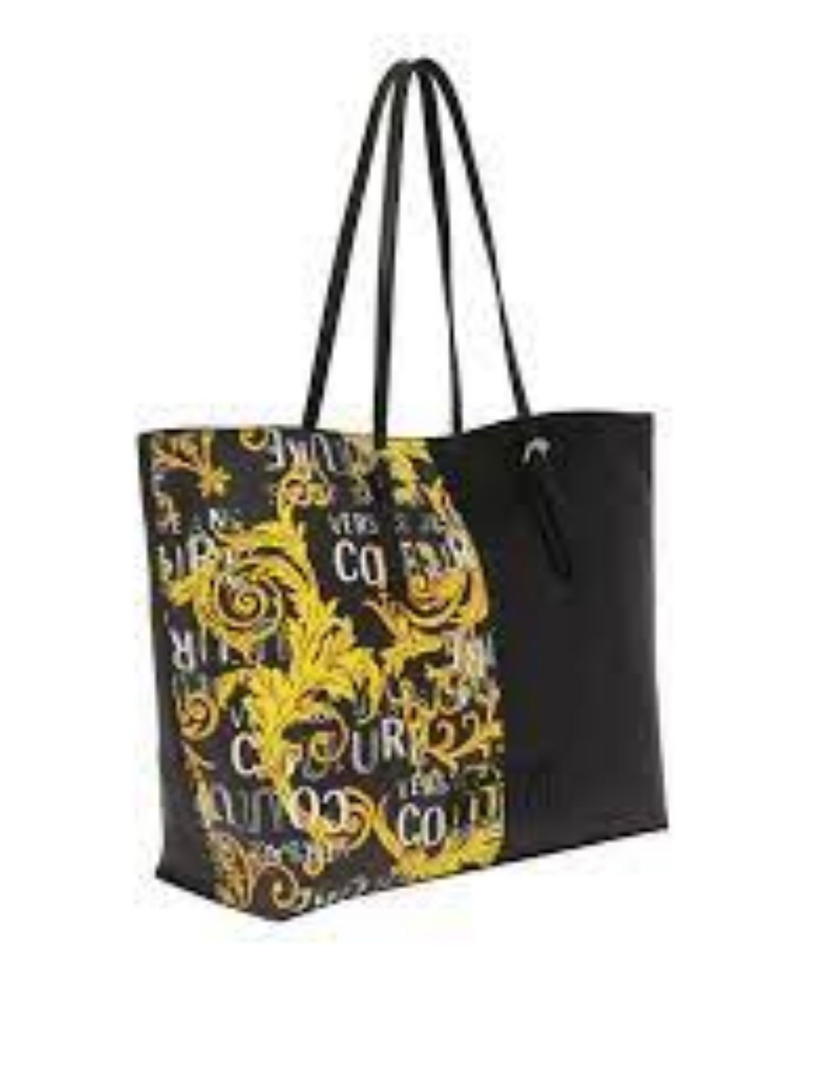 Shop Versace Jeans Couture Tote Bag In Black