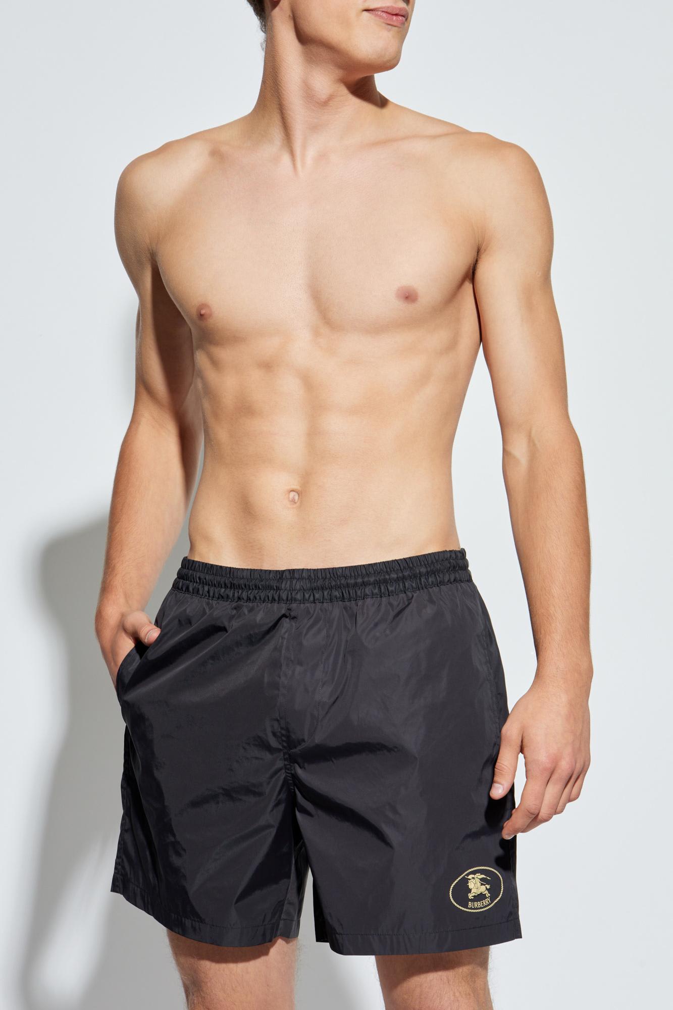 Burberry Swim Shorts In Black