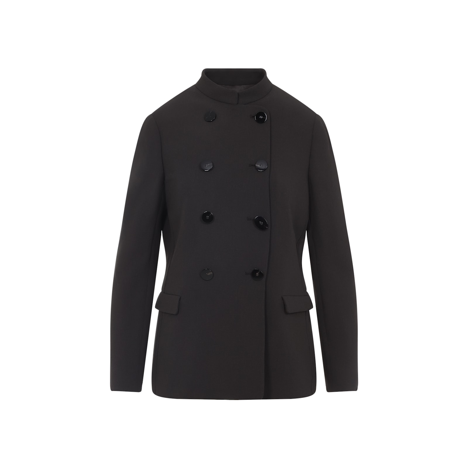 Giorgio Armani Virgin Wool Jacket In Black