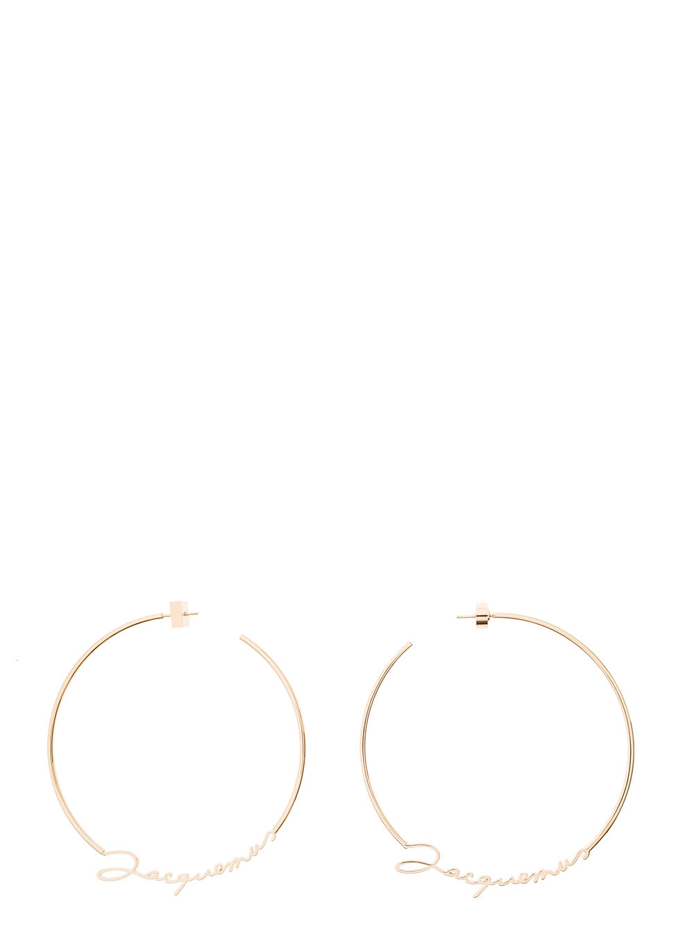JACQUEMUS LES CREOLES GOLD-TONE HOOP EARRINGS IN BRASS WOMAN