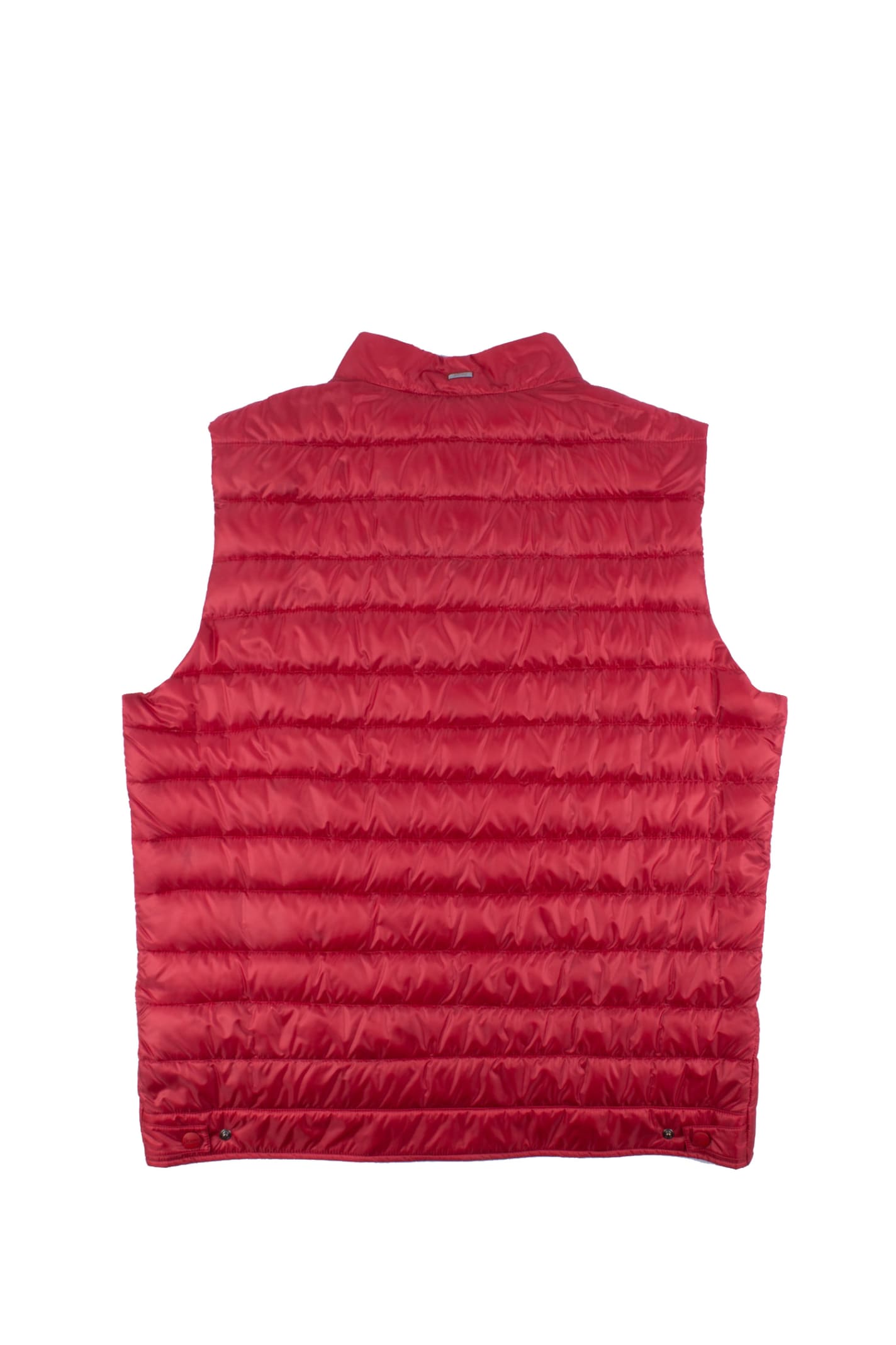 Shop Herno Nylon Sleeveless Down Jacket In Red