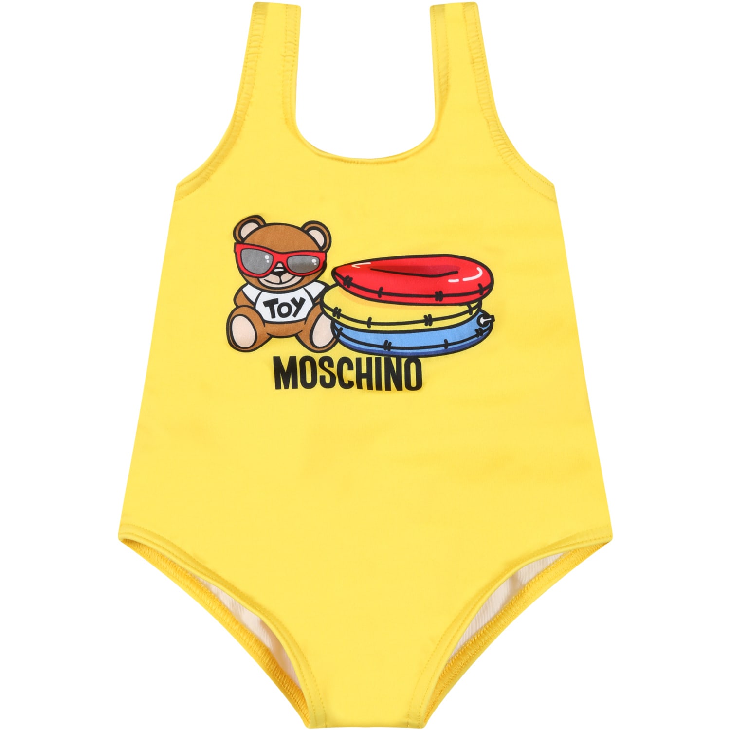 Moschino Yellow Swimsuit For Baby Girl
