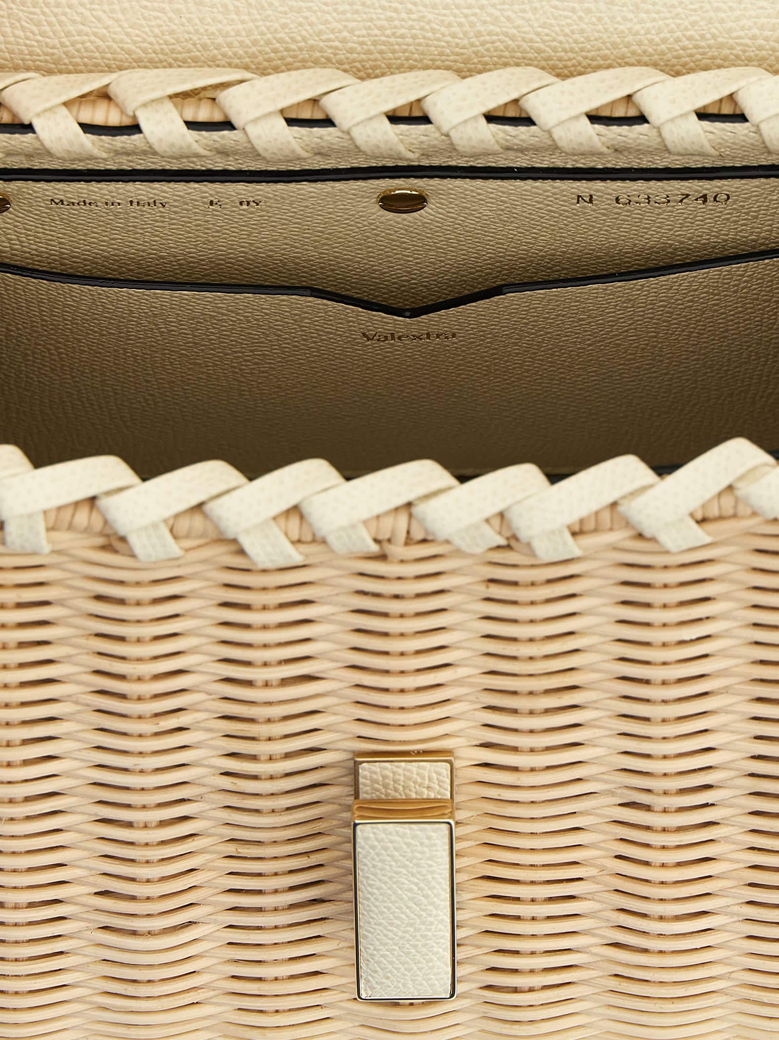 Valextra Iside Vimini Mini Handbag In Neutral