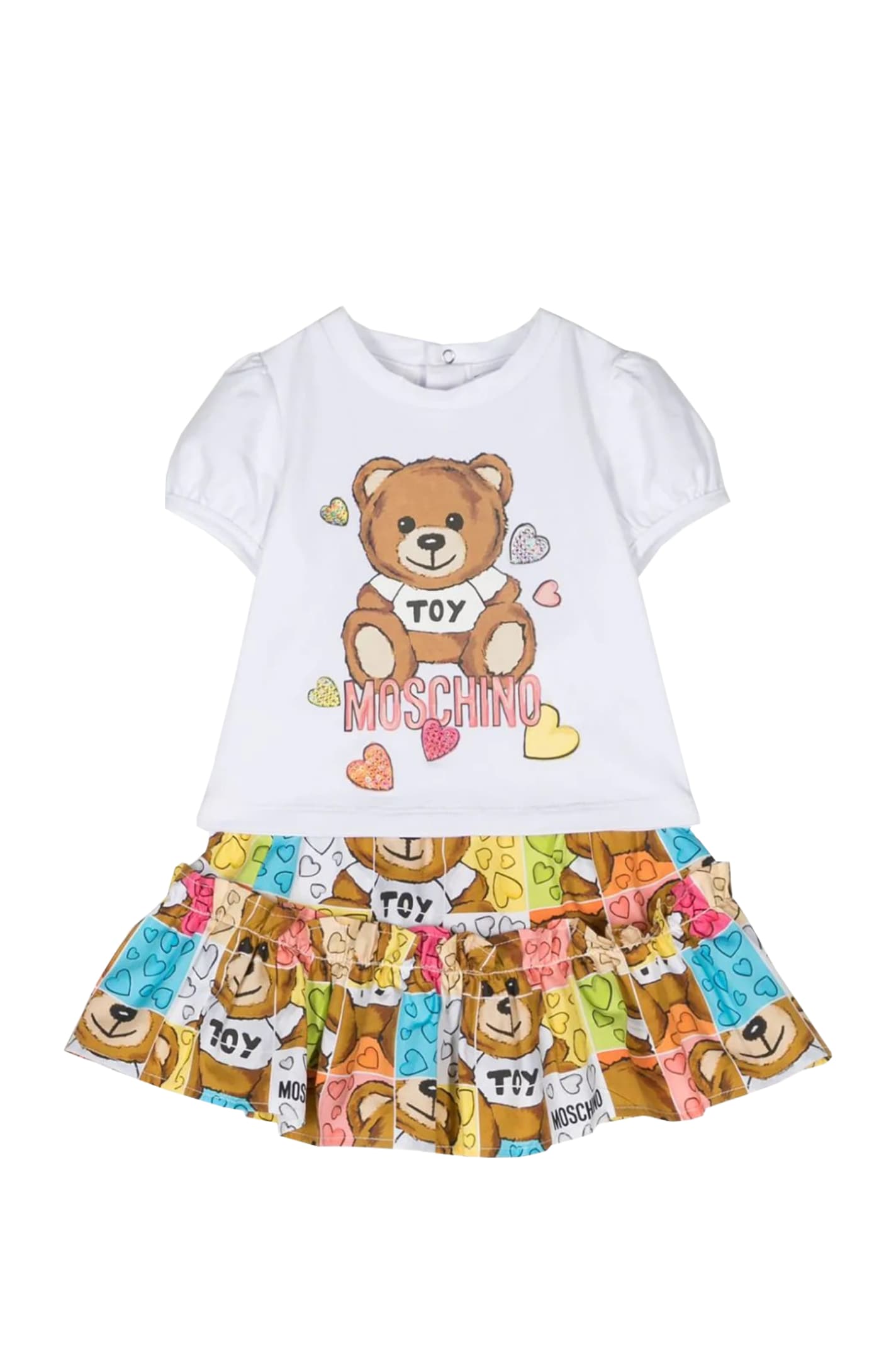 Shop Moschino Girls Set In Multicolor