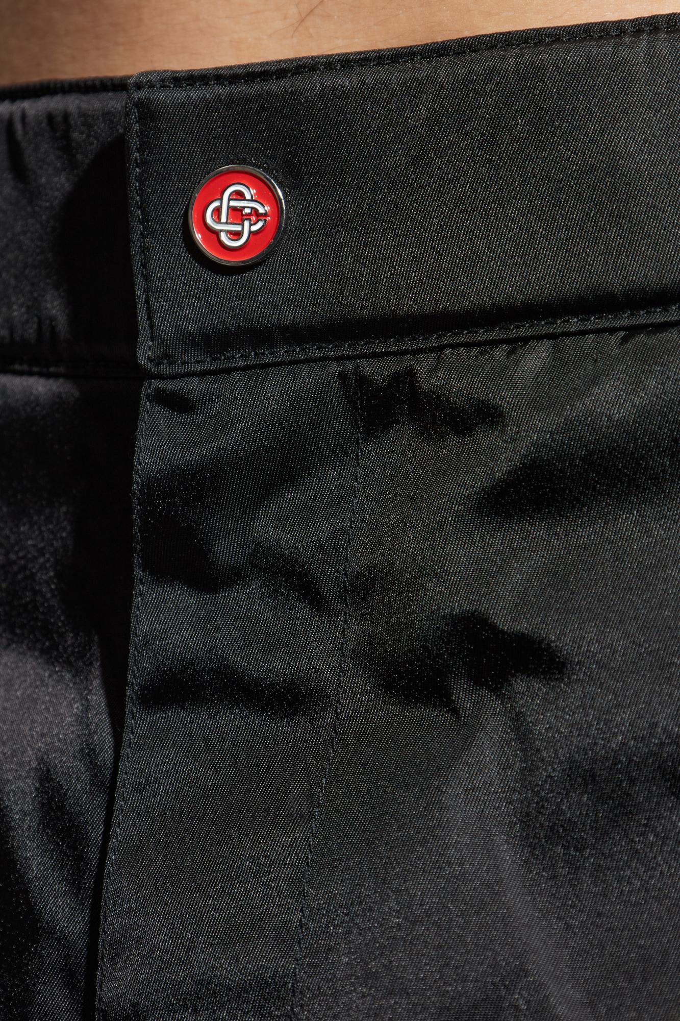 Casablanca Geometric Pattern Casual Pants In Black