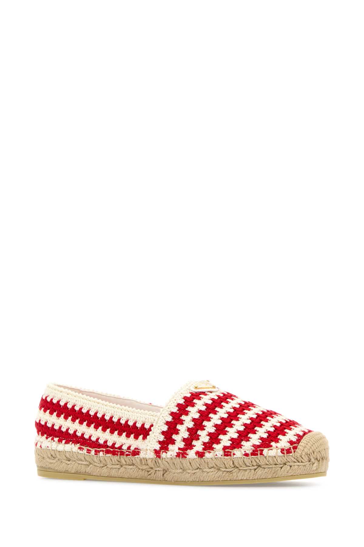 Prada Espadrillas In Crochet Bicolor Donna