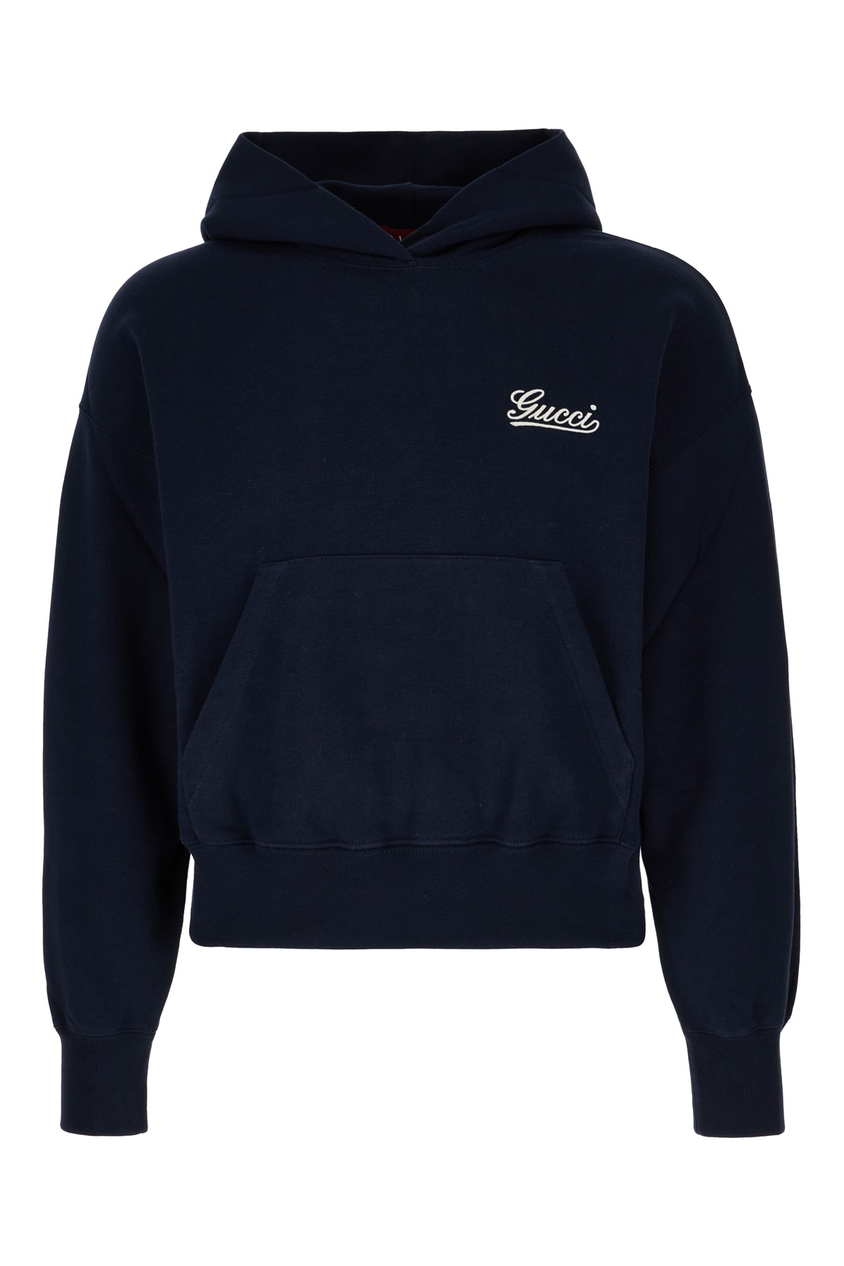 Gucci Navy Blue Cotton Oversize Sweatshirt In Navy Mix