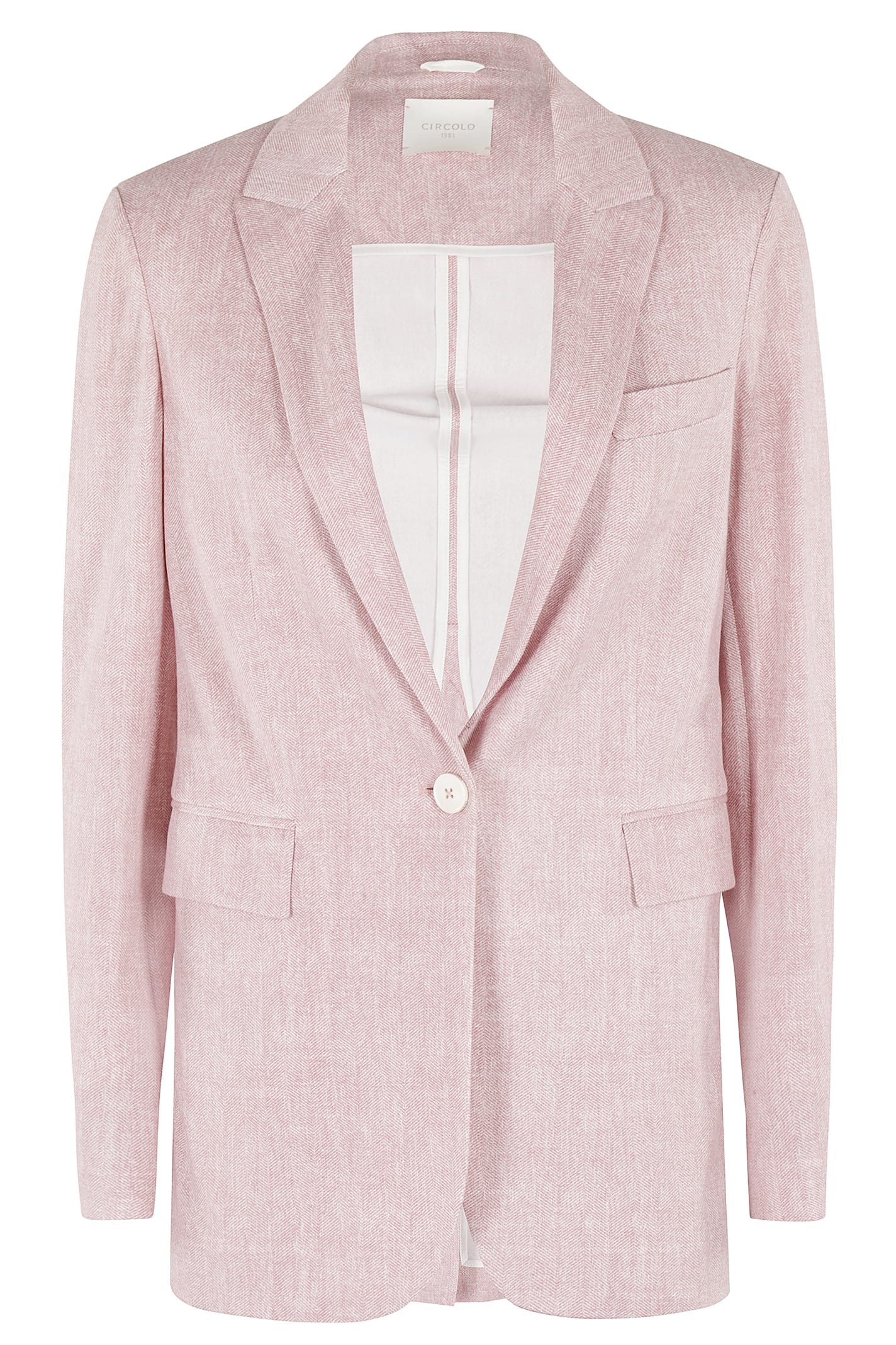 Shop Circolo 1901 Blazer Piquet In Terra