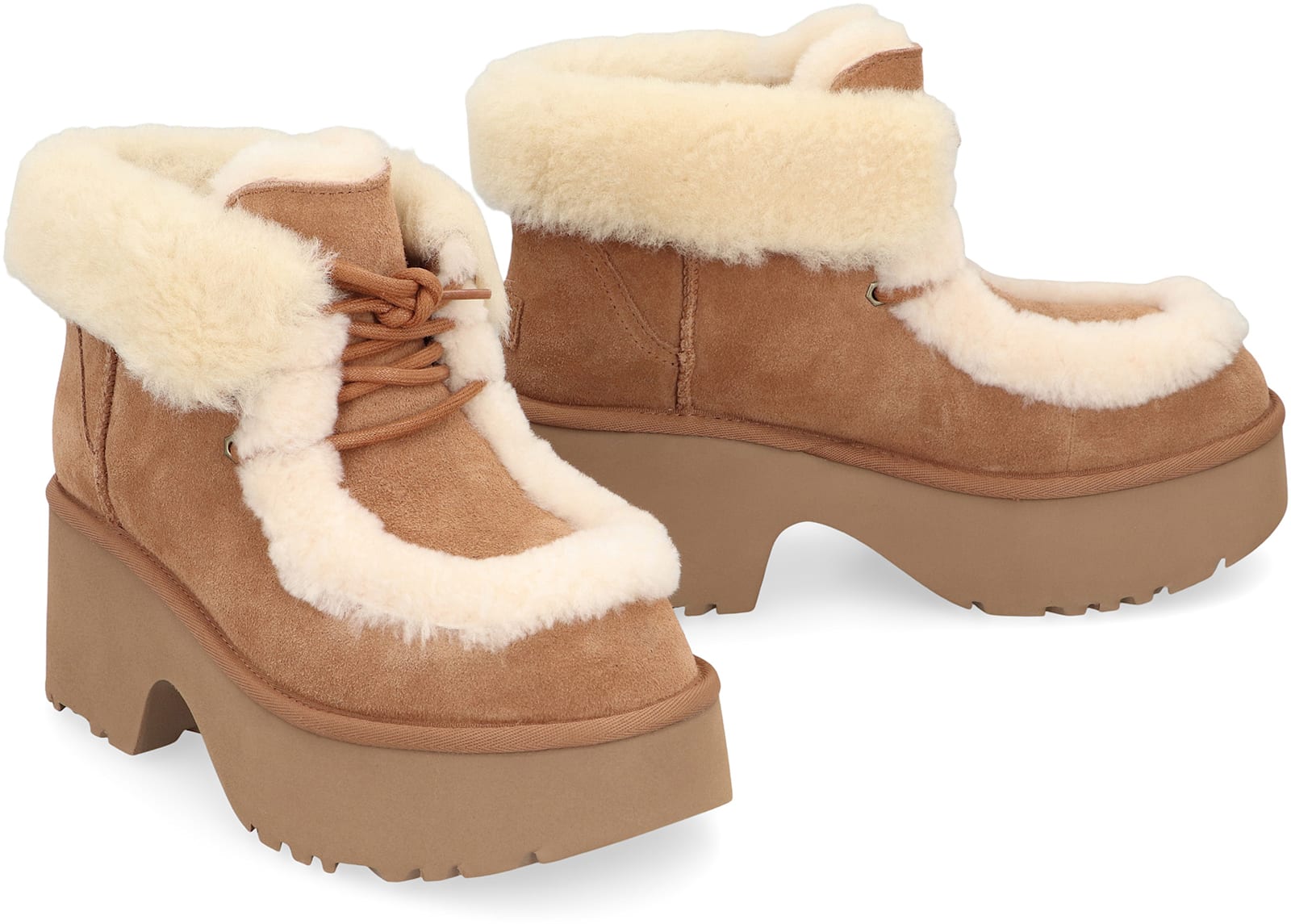 Ugg Classic Esmee 70 Suede Platform Boots In Multi