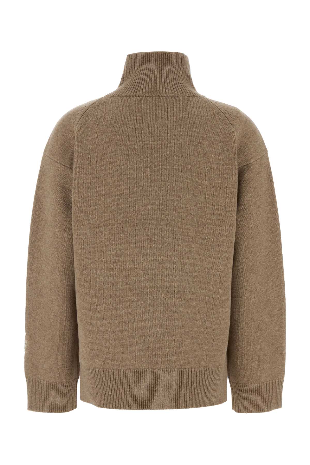 Tory Burch Biscuit Wool Oversize Sweater In Neutral