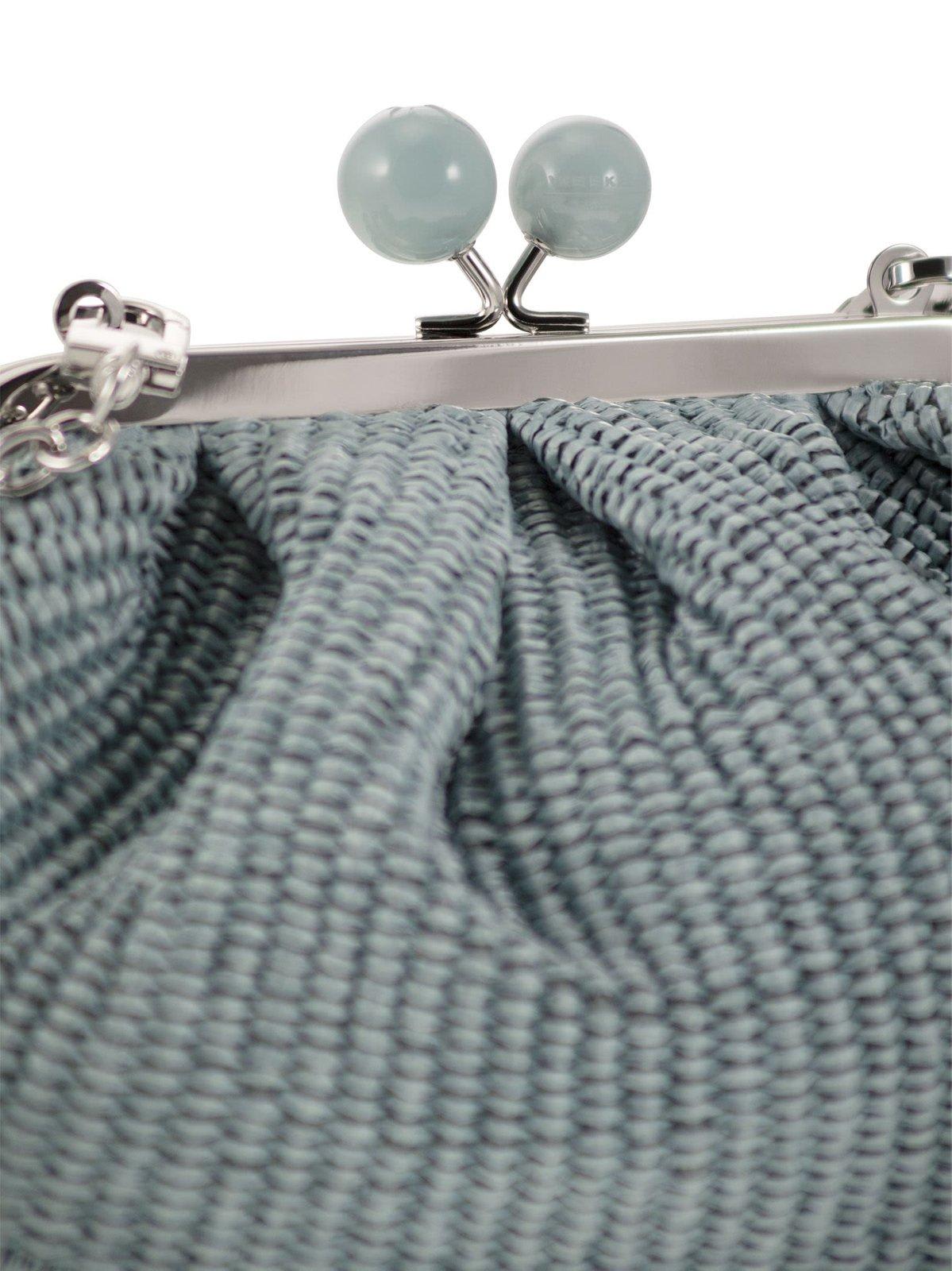 Shop Weekend Max Mara Chain Link Small Clutch Bag In Light Blue