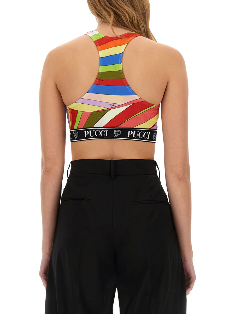 Shop Pucci Top With Print In Multicolour