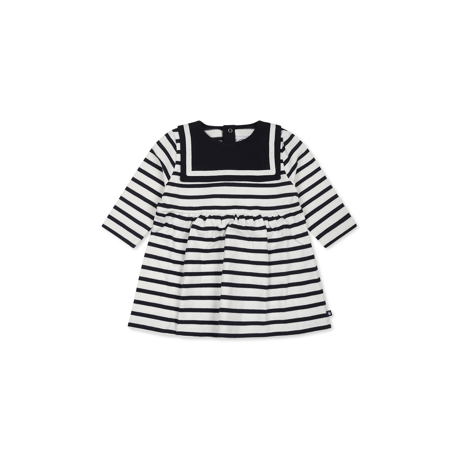 Petit Bateau White Dress For Baby Girl
