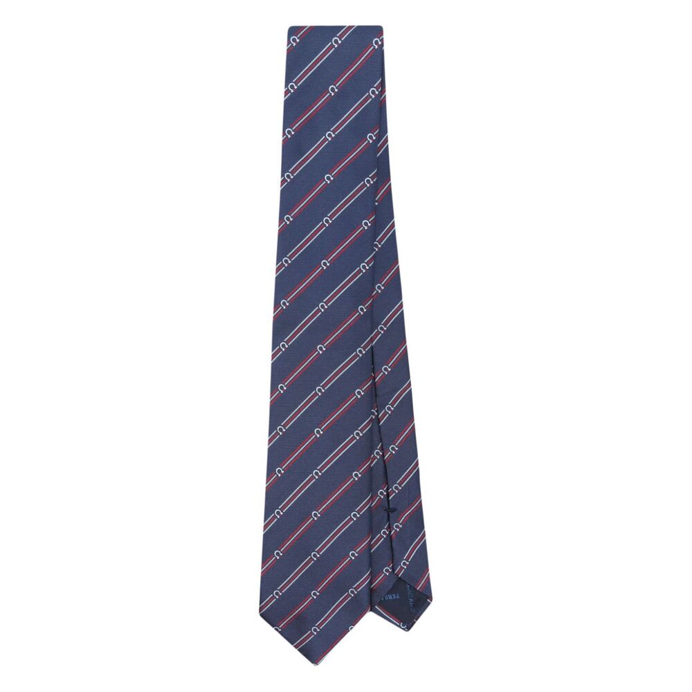 Shop Ferragamo Tie In Blue