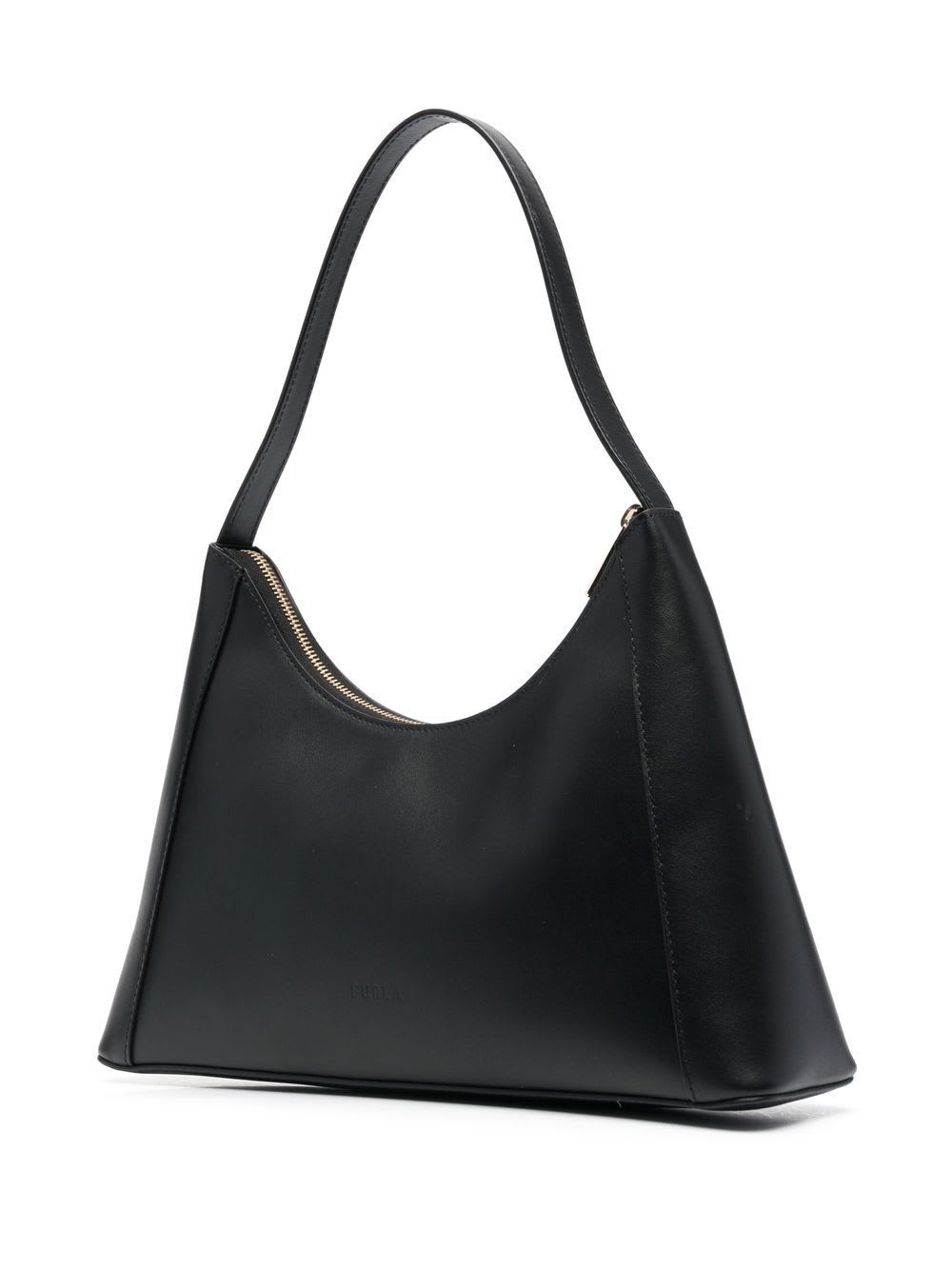 Shop Furla Diamante Small Shoulder Bag In Black