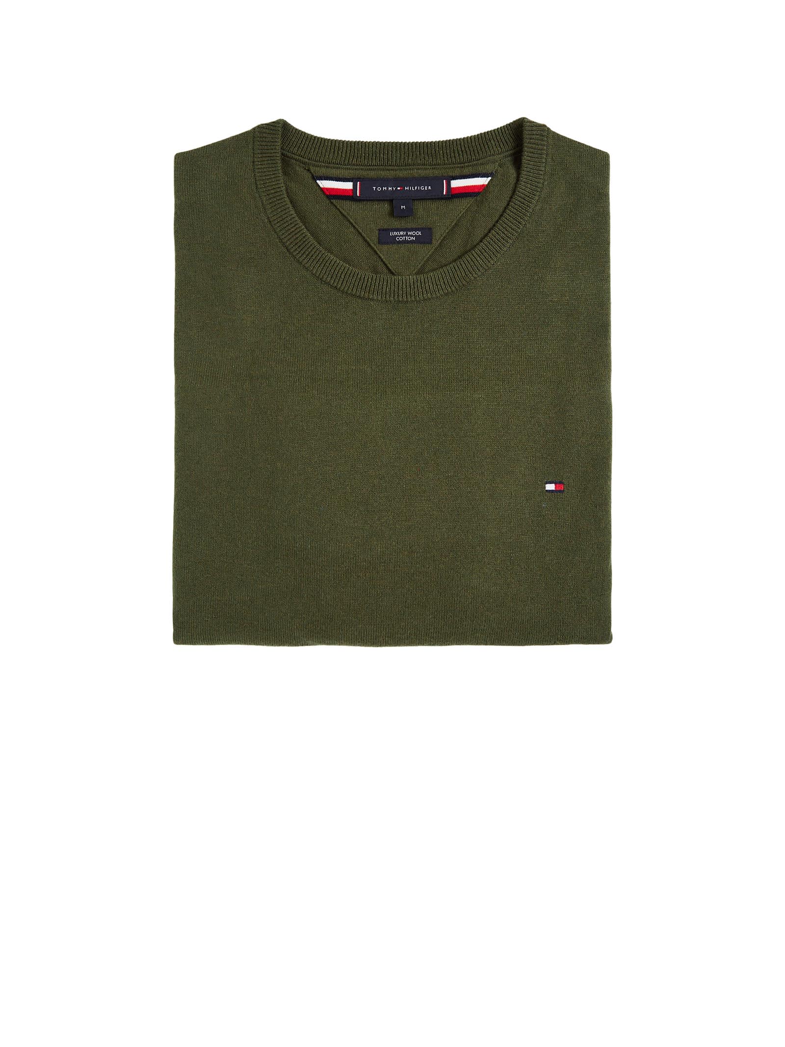 tommy hilfiger green jumper