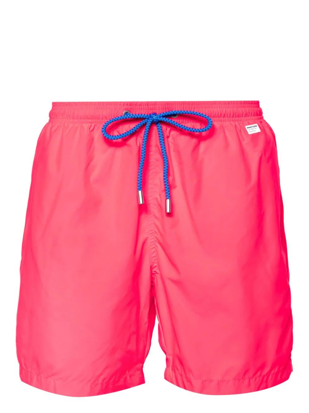 Shop Mc2 Saint Barth Ultralight Swim Short Pantone In Fluo Red
