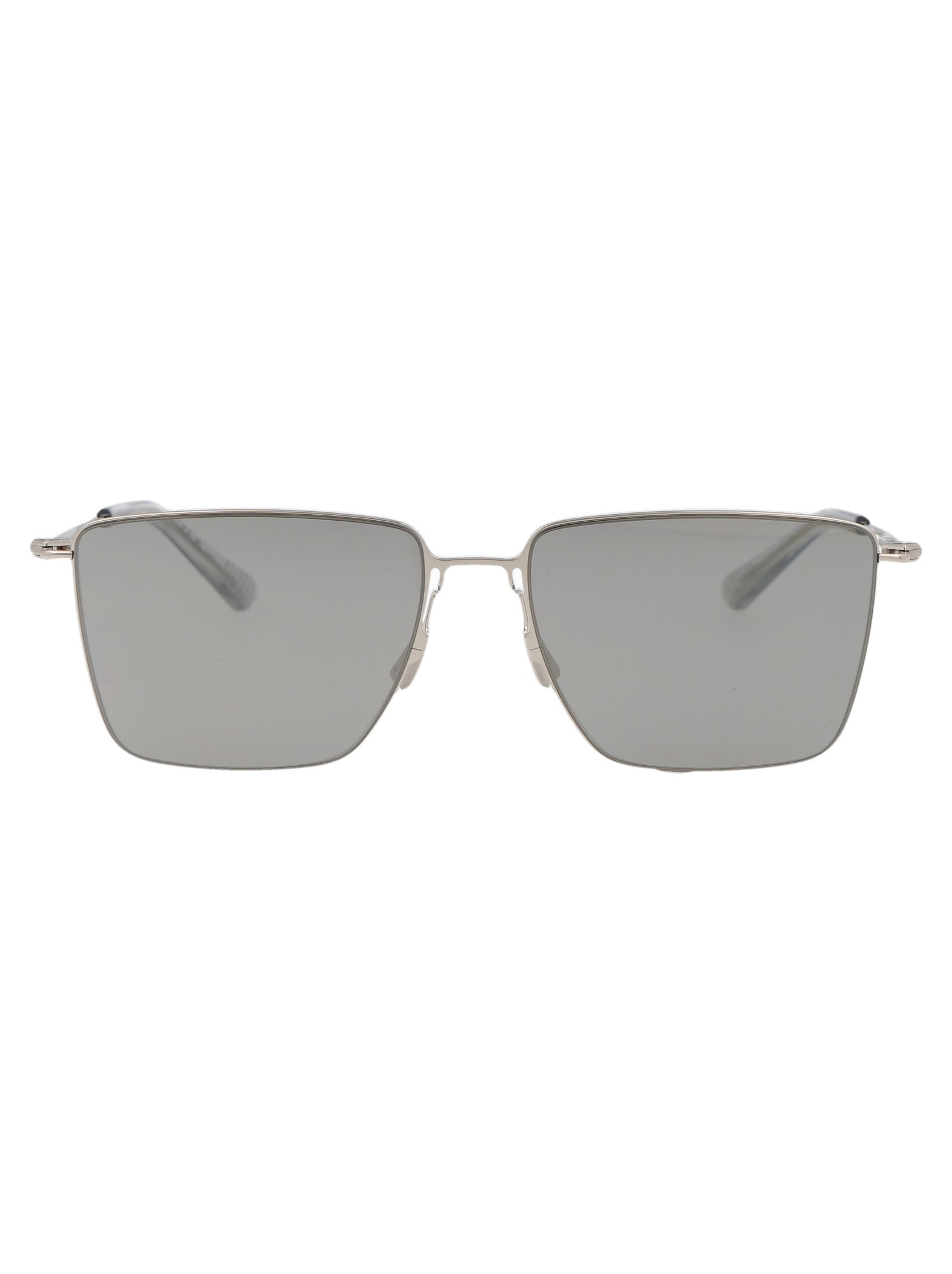 Shop Bottega Veneta Bv1267s Sunglasses In 003 Silver Silver Silver