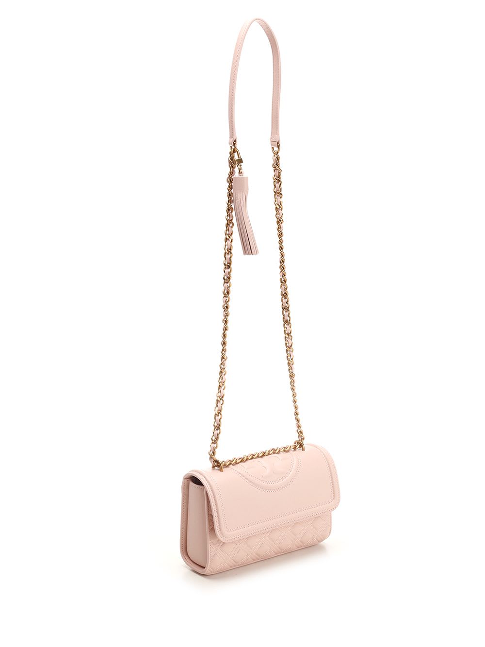 Shop Tory Burch Fleming Soft Small Shoulder Bag In Powder