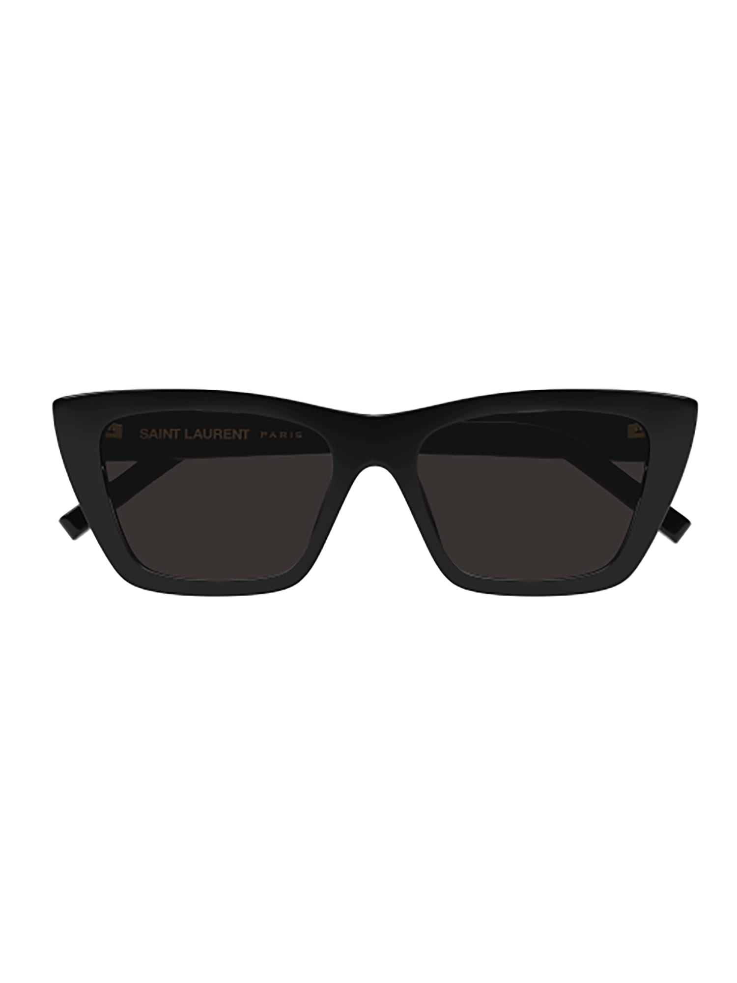 Shop Saint Laurent Sl 276 Mica Sunglasses In Black Black Grey