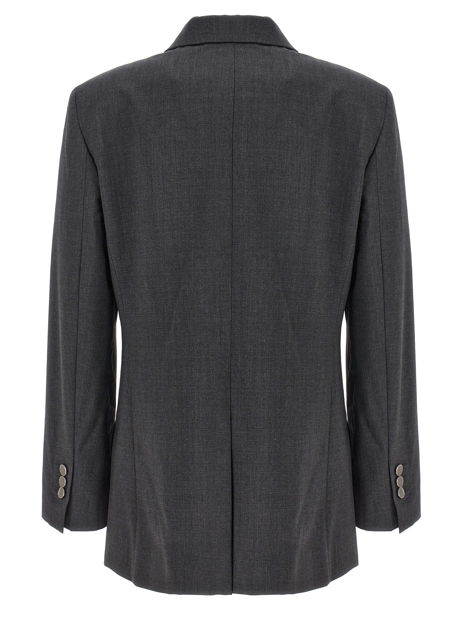 Shop Theory Boxy Blazer In Gray