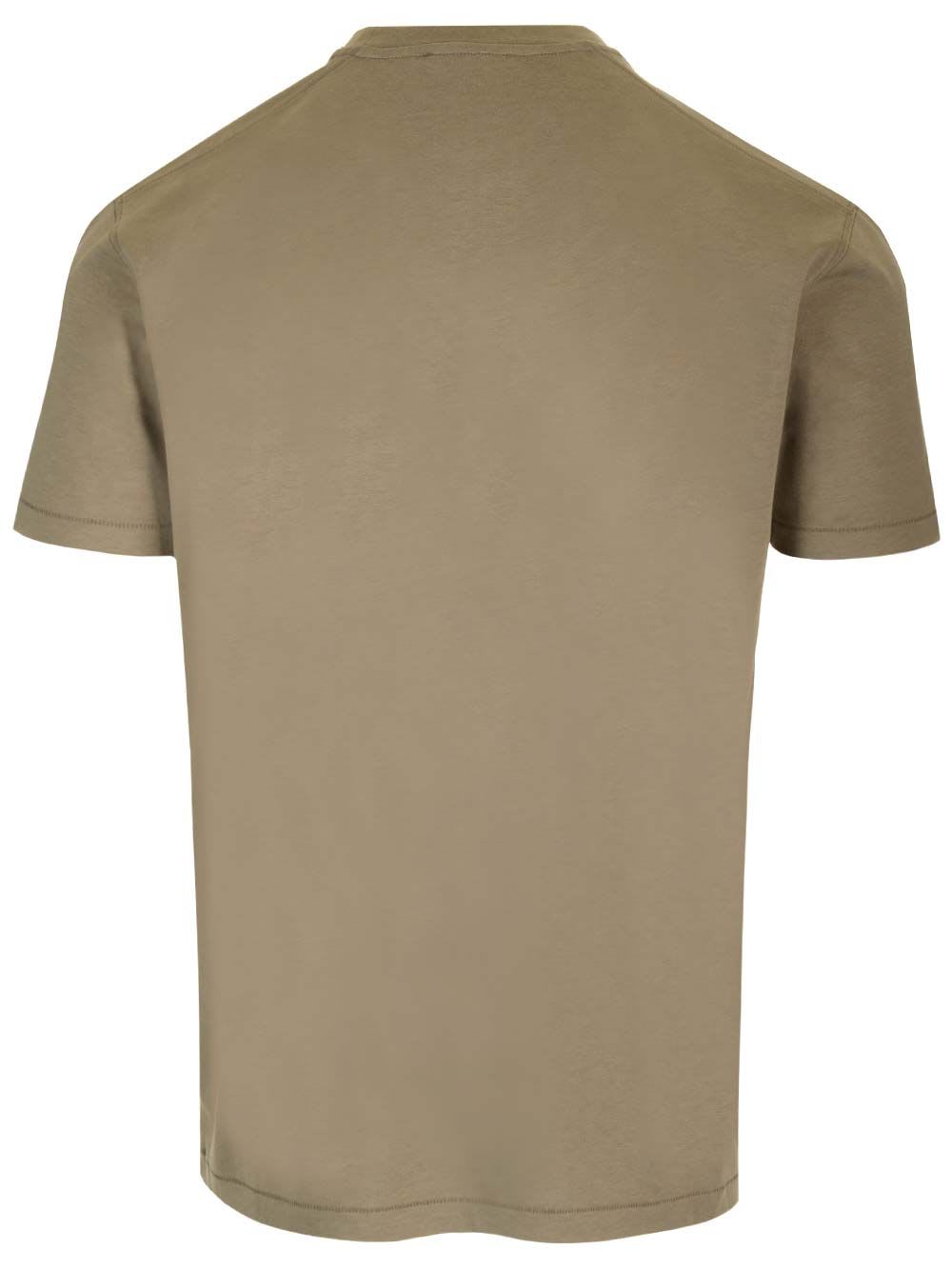 Shop Tom Ford Crew Neck T-shirt In Green