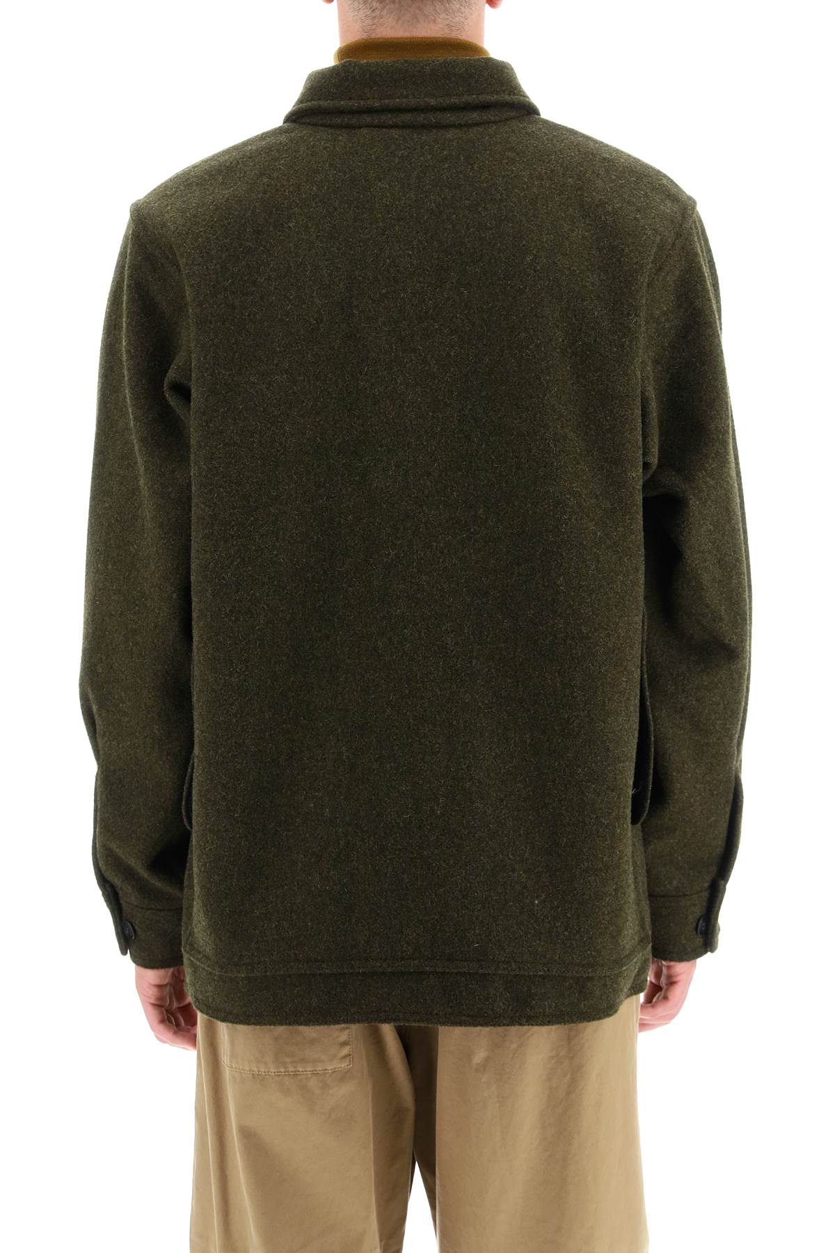 Shop Filson Mackinaw Wool Cruiser Jacket In Green