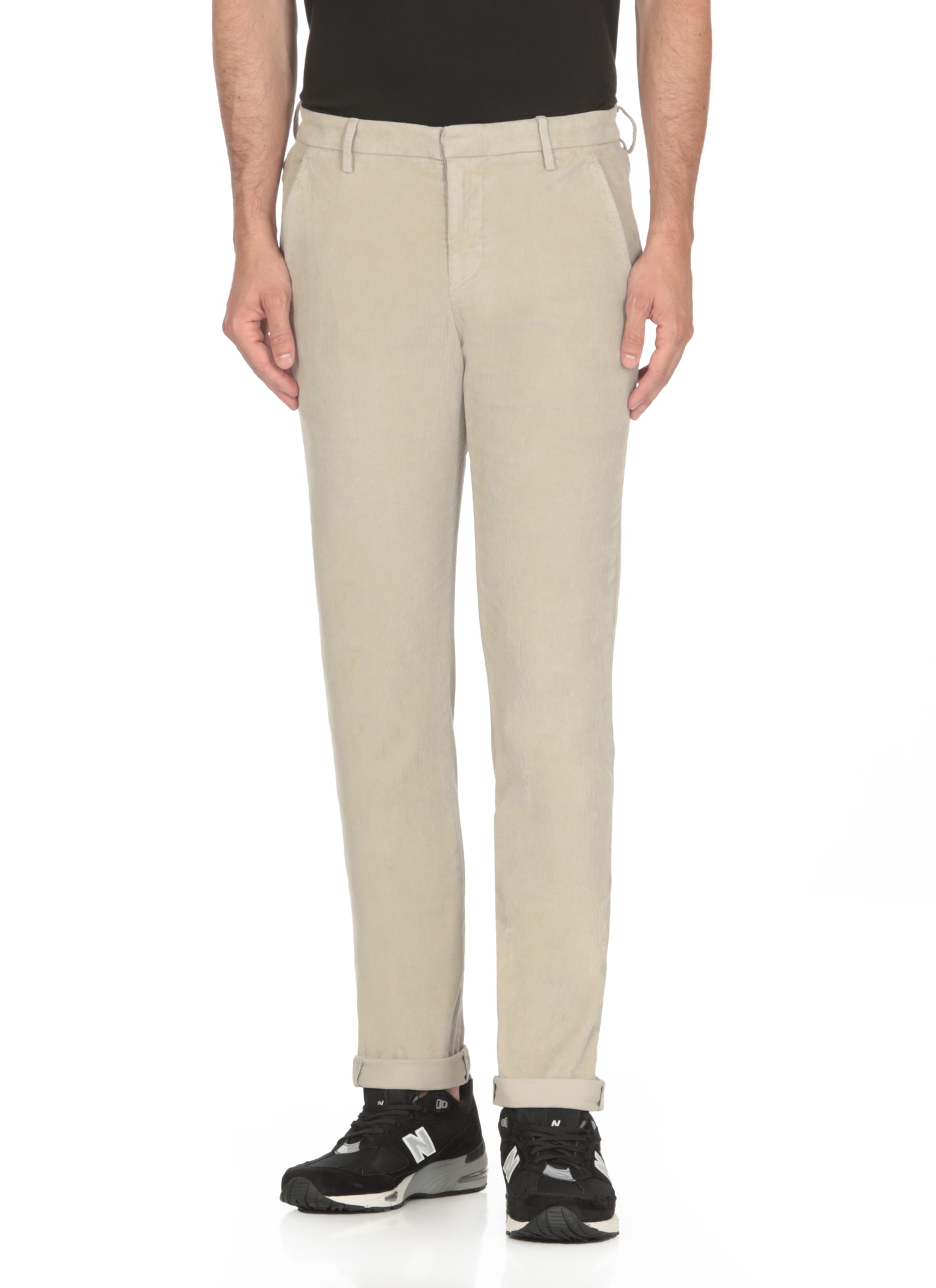 Shop Dondup Gaubert Trousers In Grey