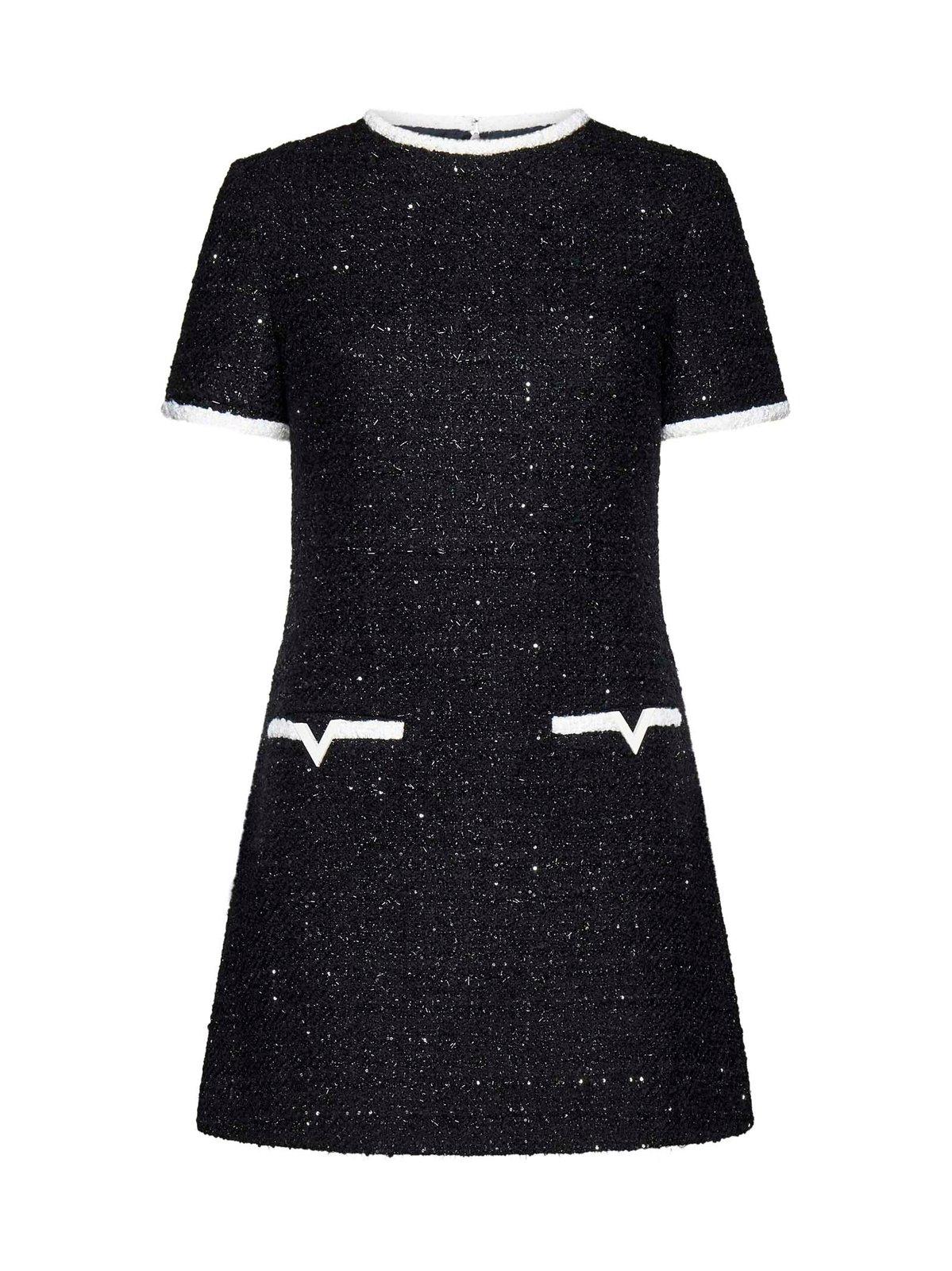 Crewneck Short-sleeved Mini Dress
