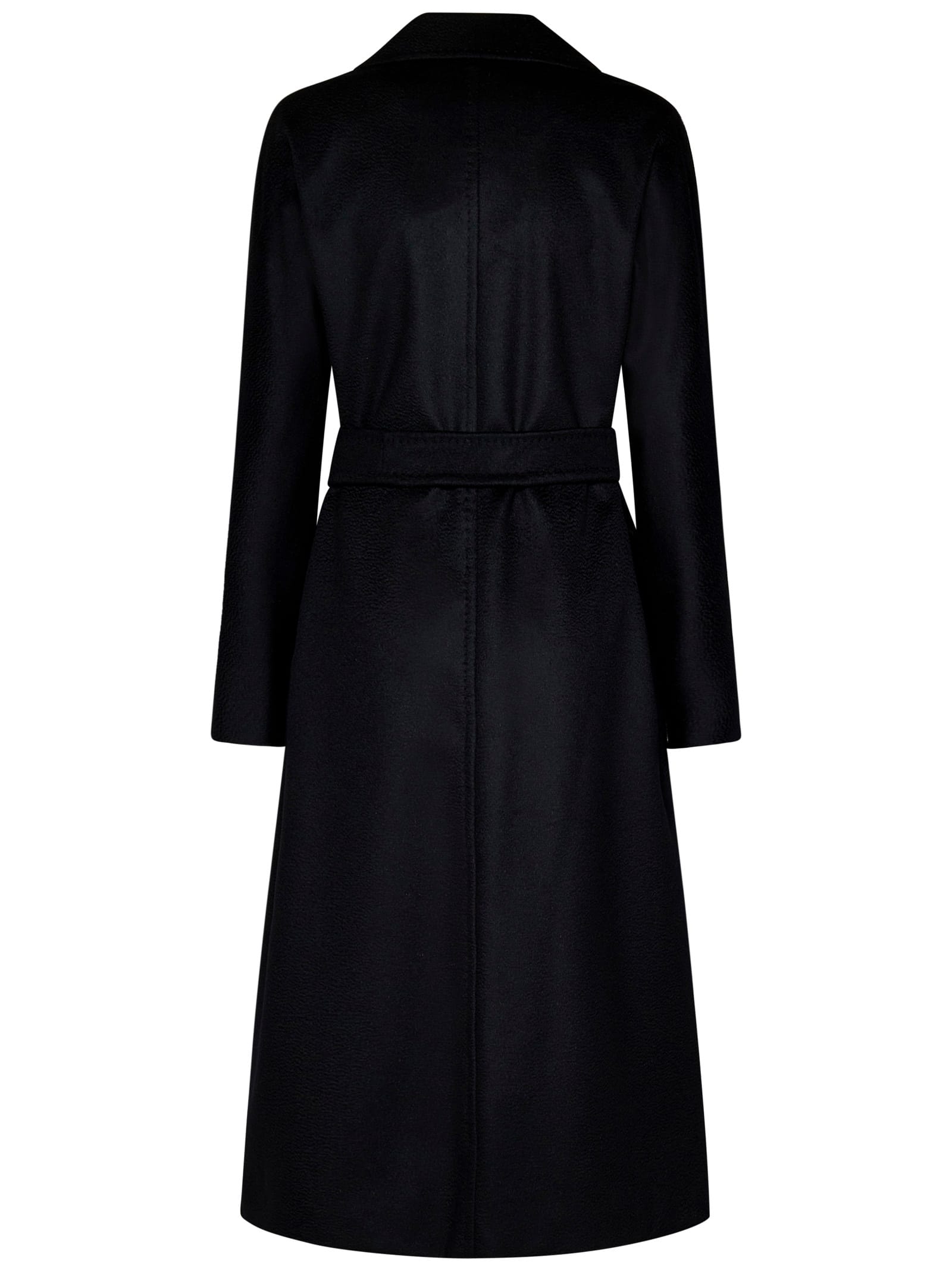 Shop Max Mara Maxmara Studio Brado Coat In Black