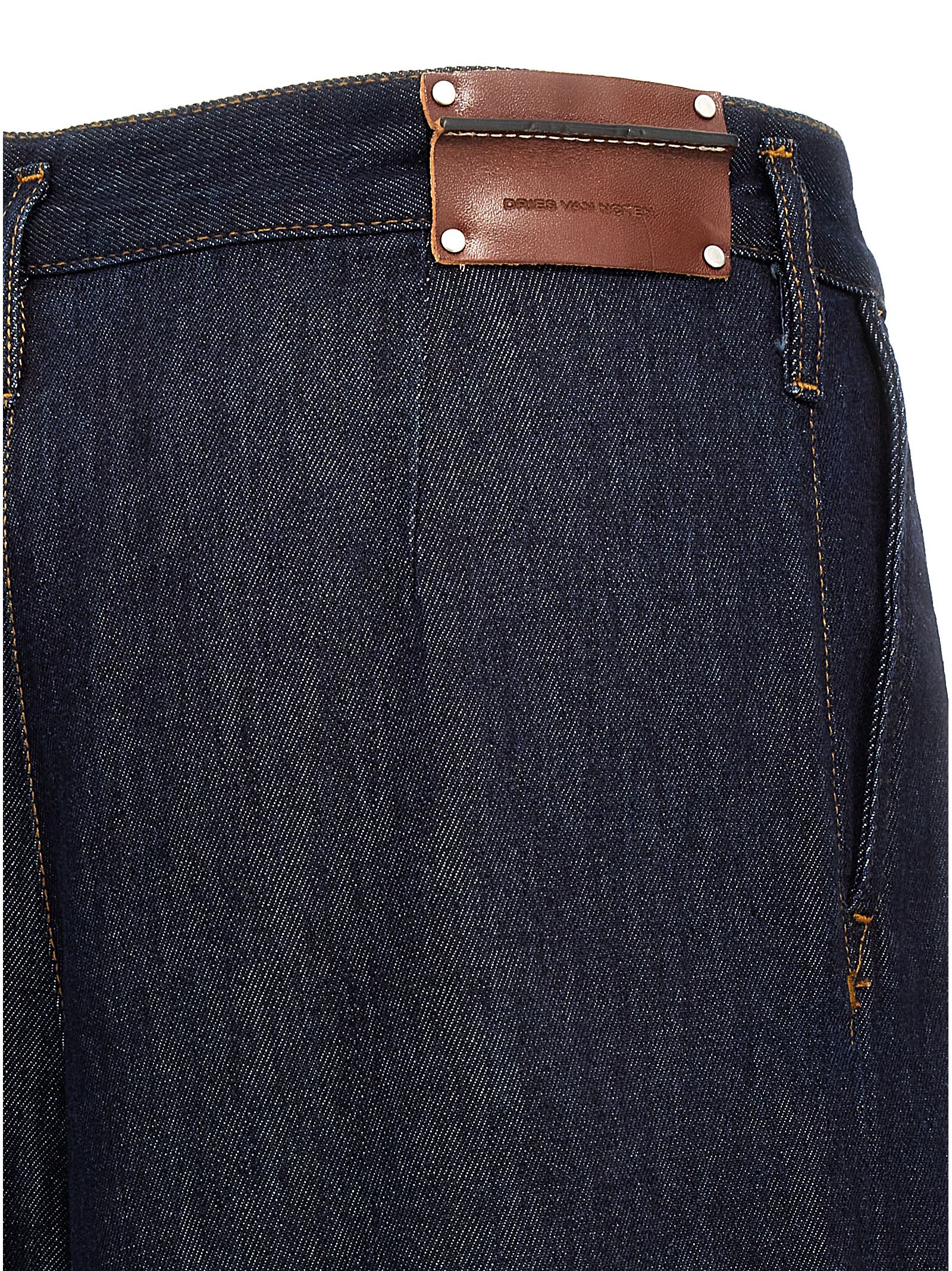 Shop Dries Van Noten Pamplona Jeans In Blue